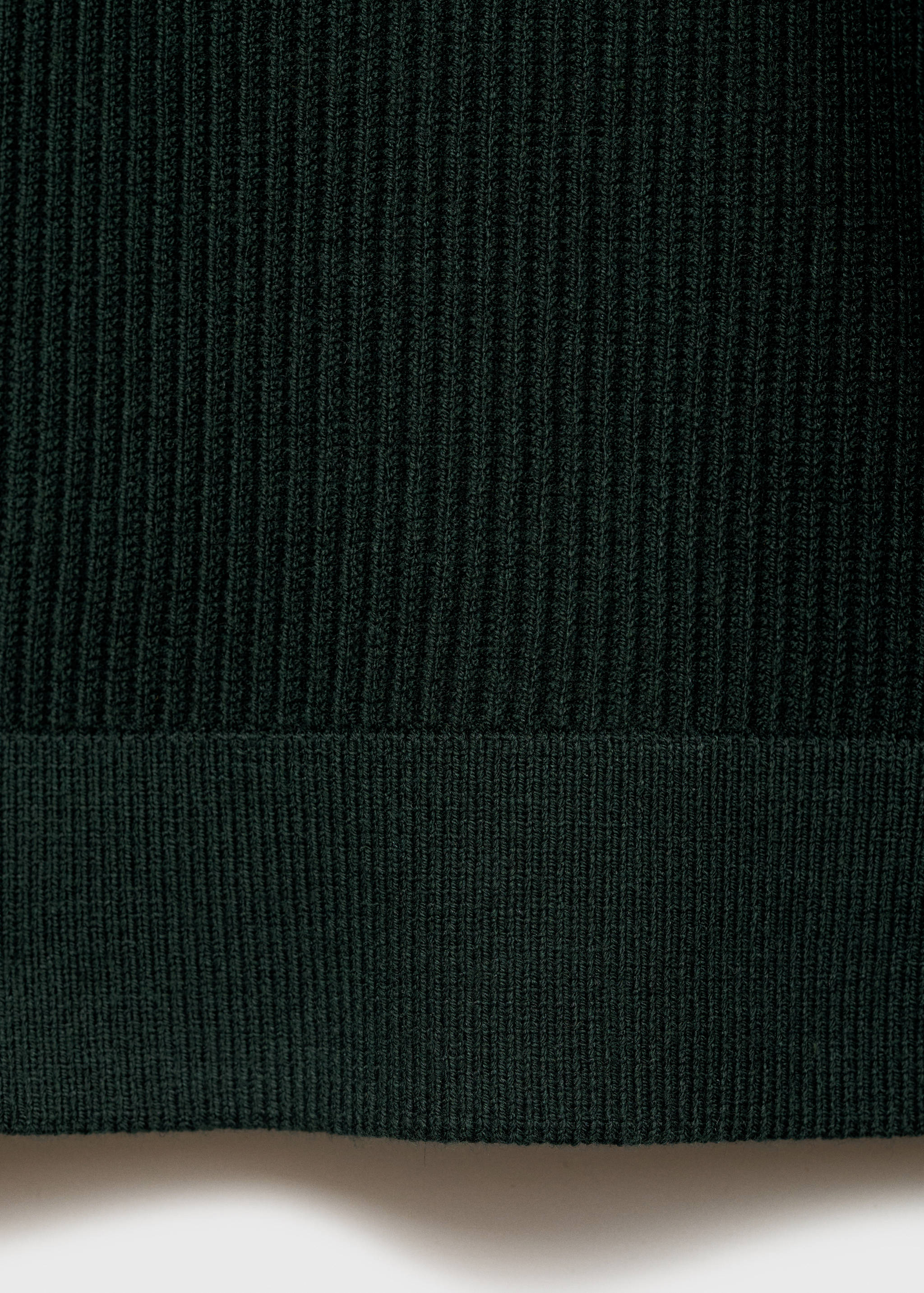 Fine rib-knit cotton sweater - Details of the article 0