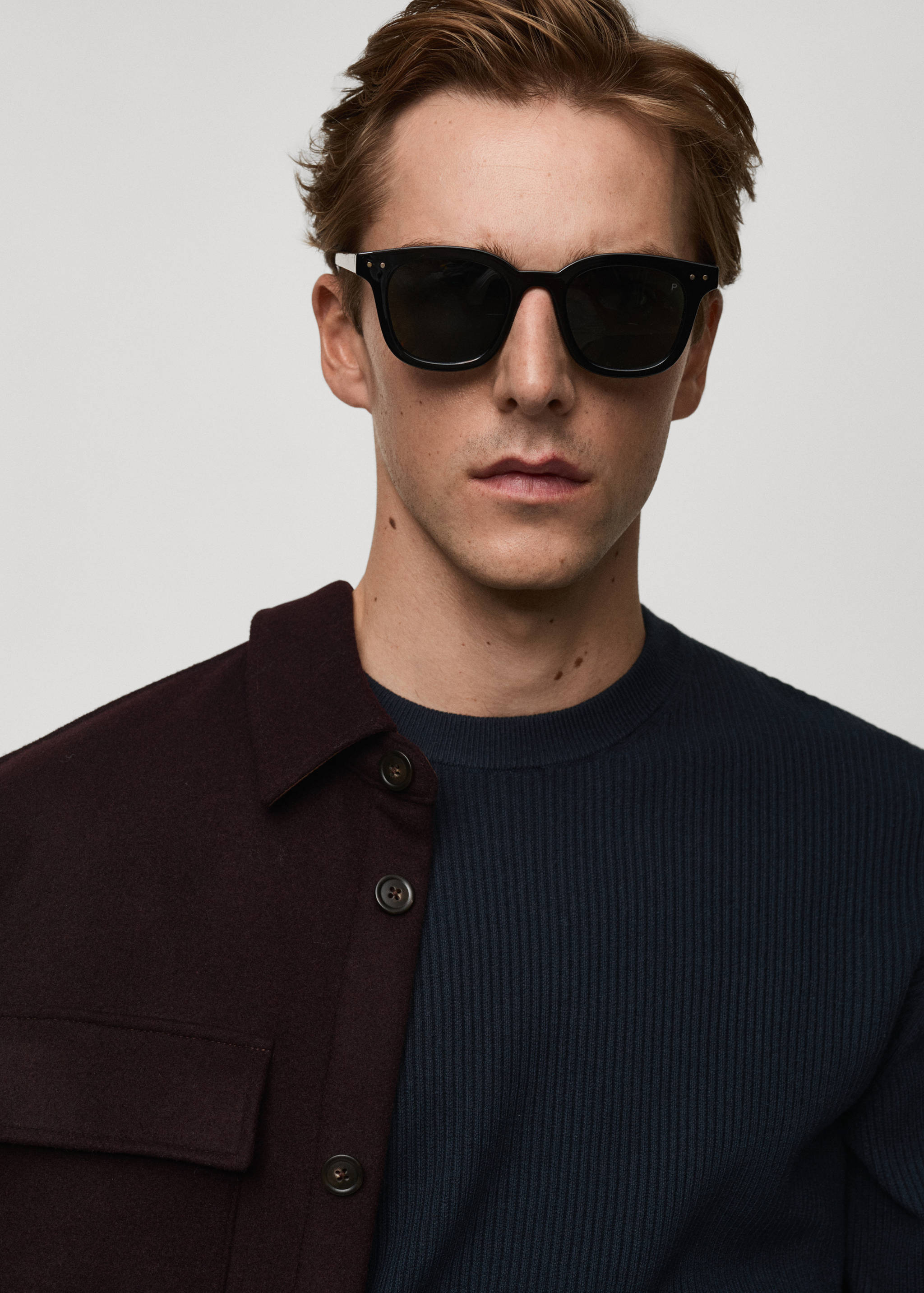 Fine rib-knit cotton sweater - Details of the article 1