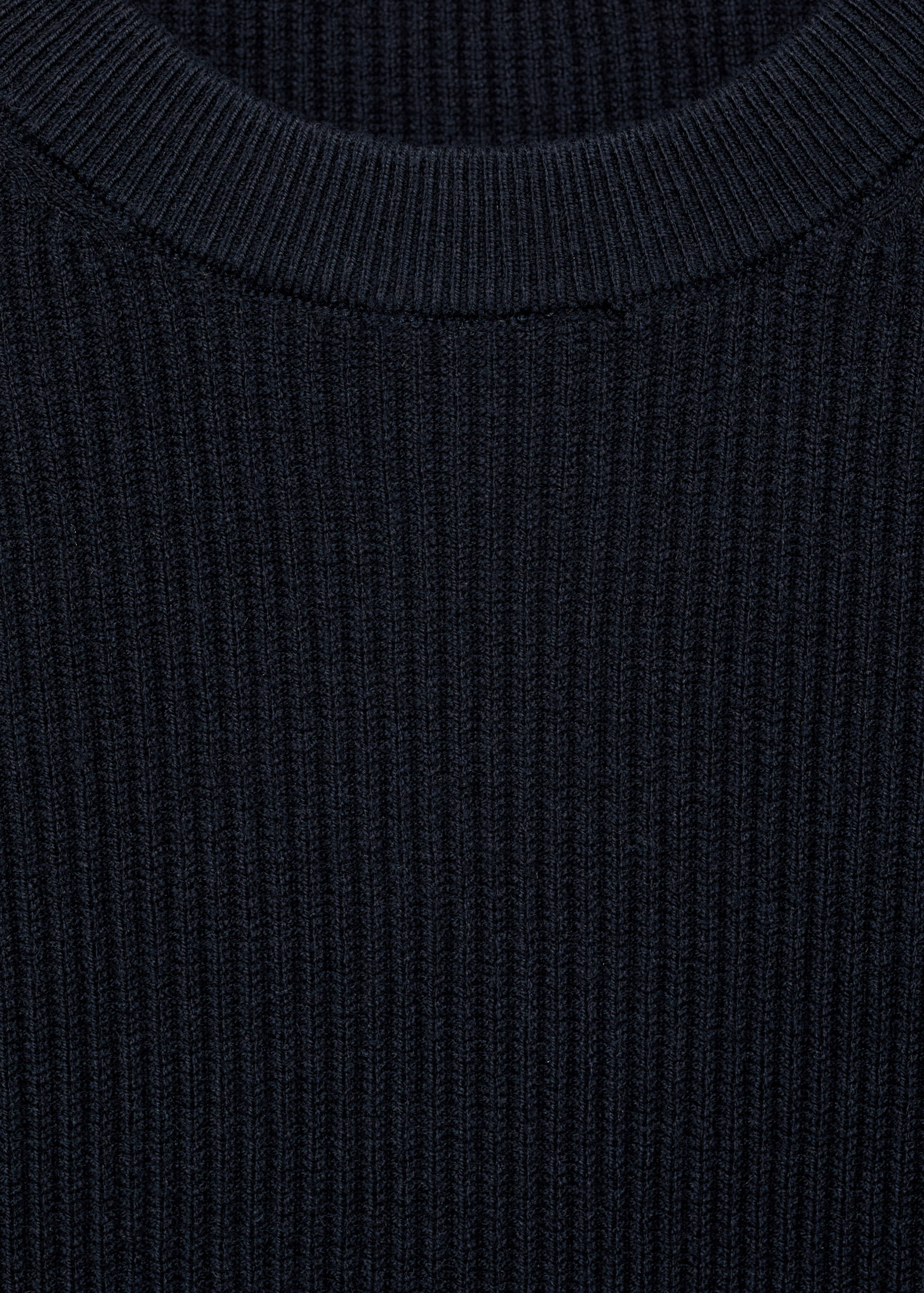 Fine rib-knit cotton sweater - Details of the article 8