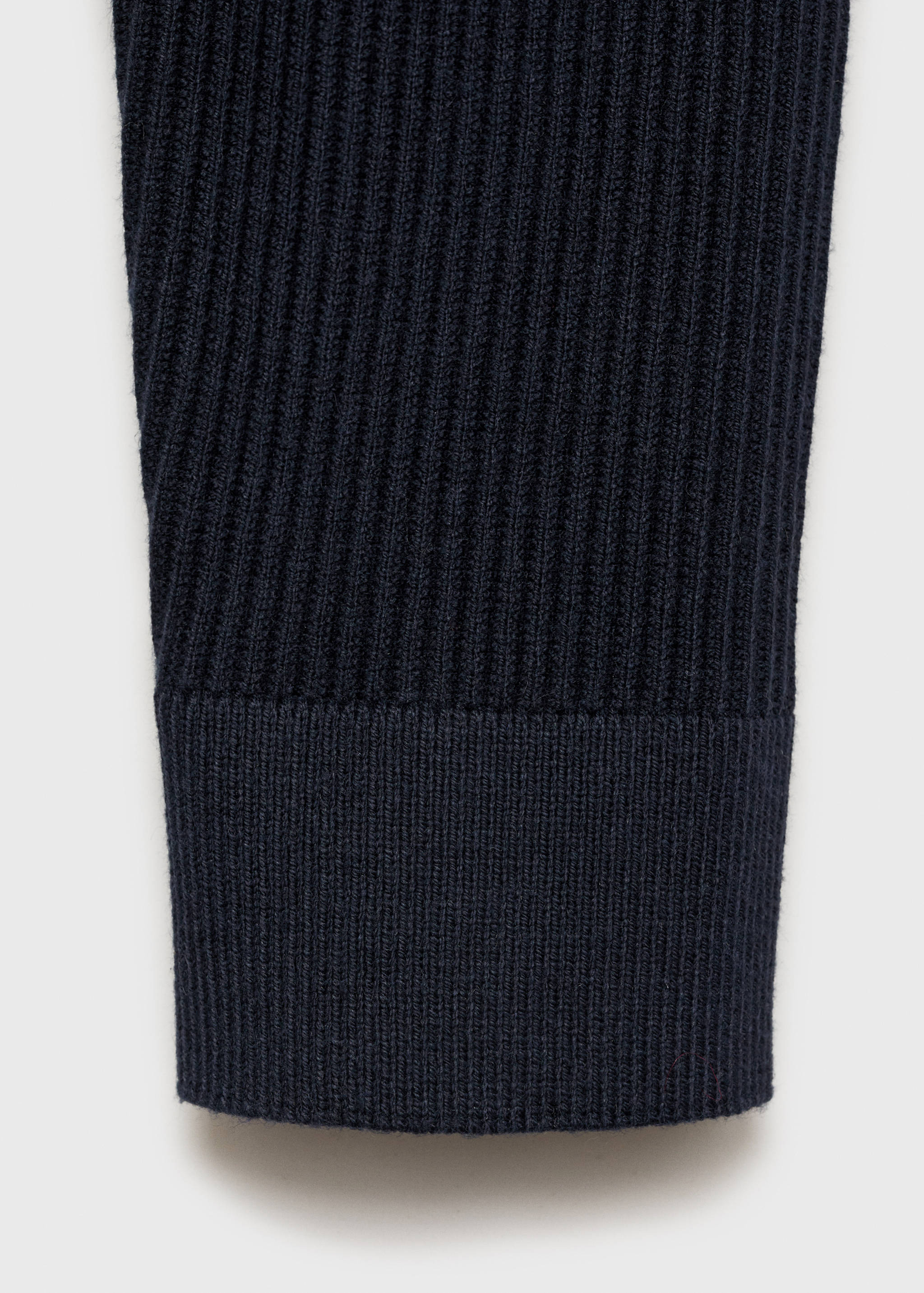 Fine rib-knit cotton sweater - Details of the article 0