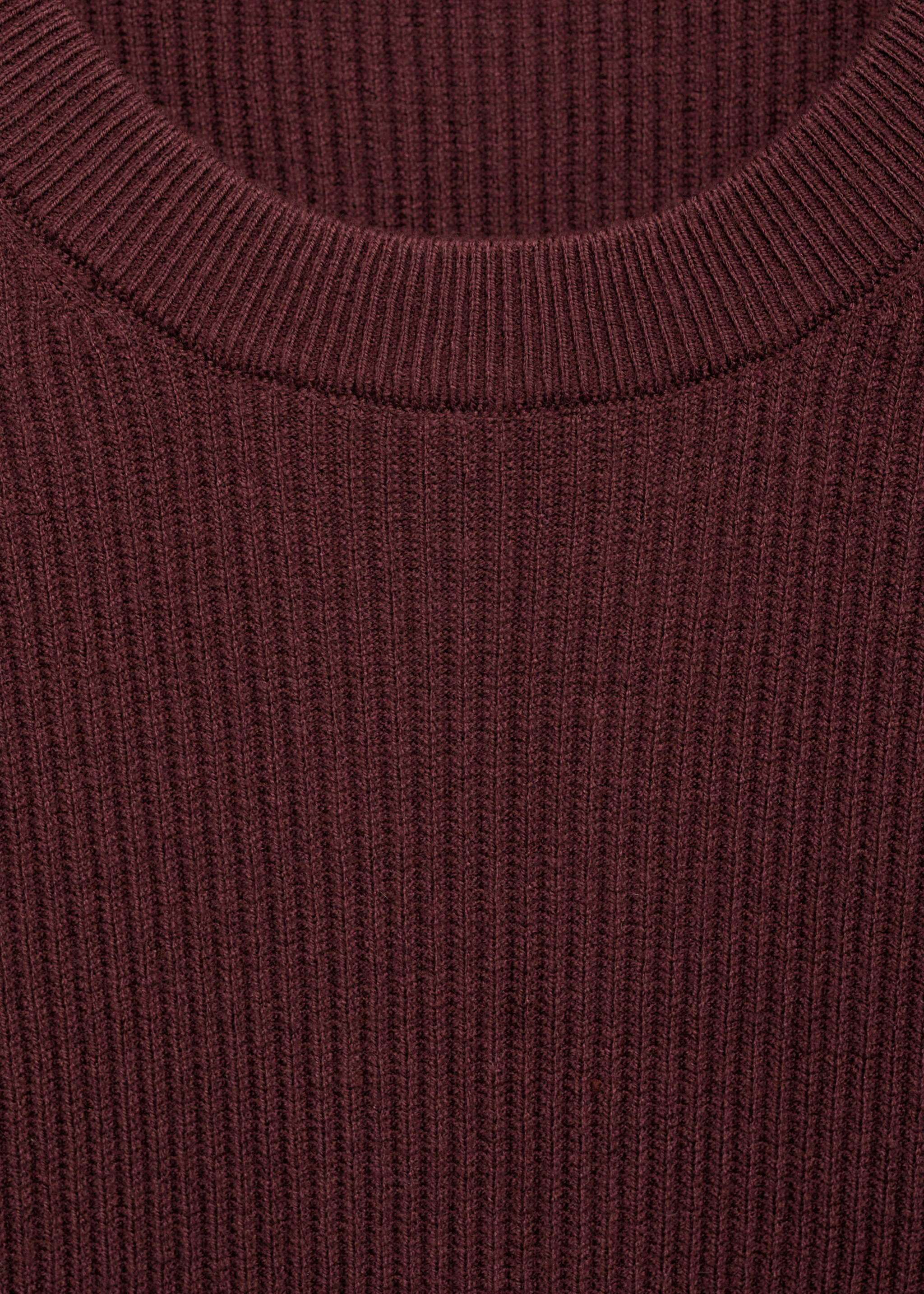 Fine rib-knit cotton sweater - Details of the article 8