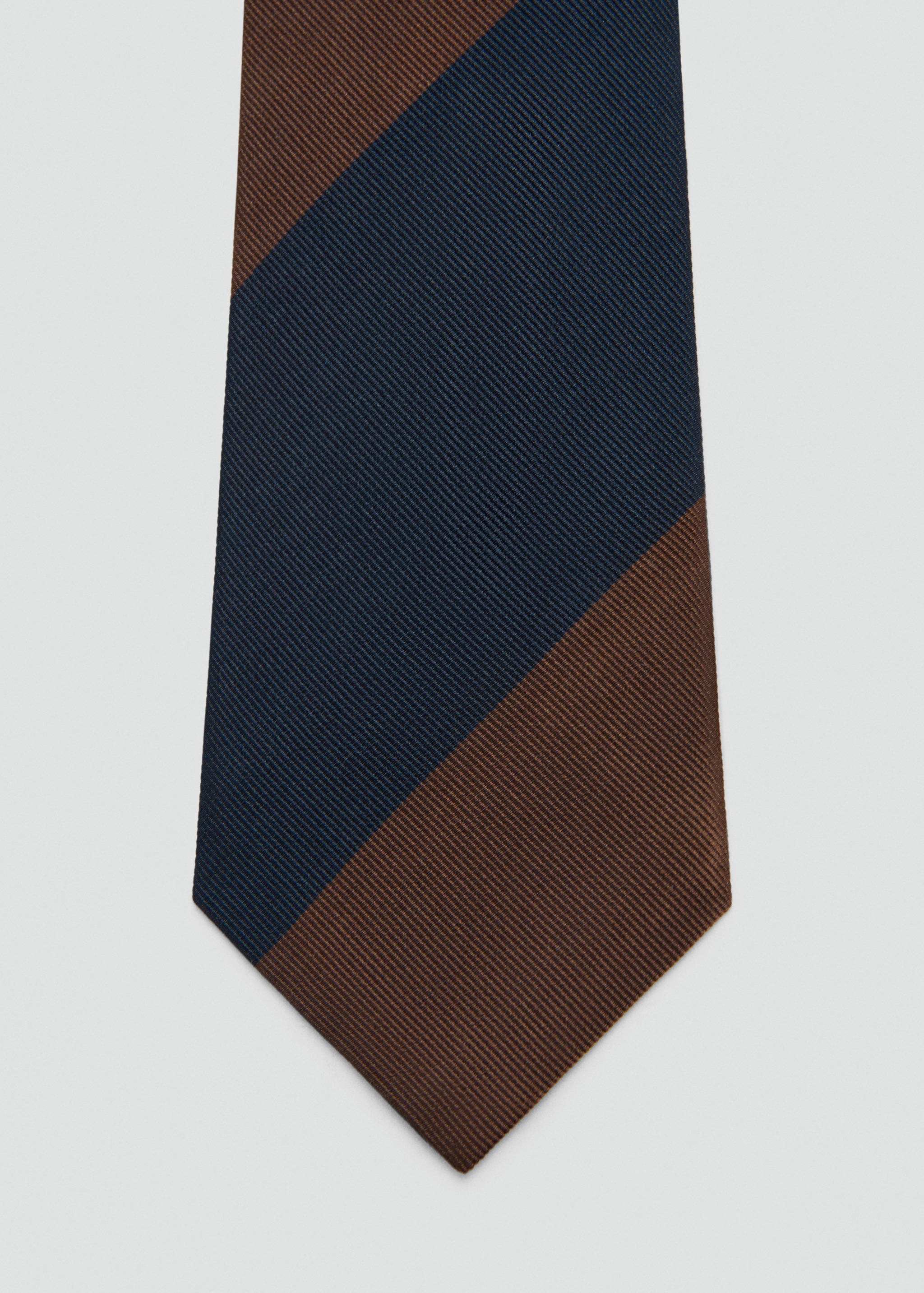 Striped silk tie - null