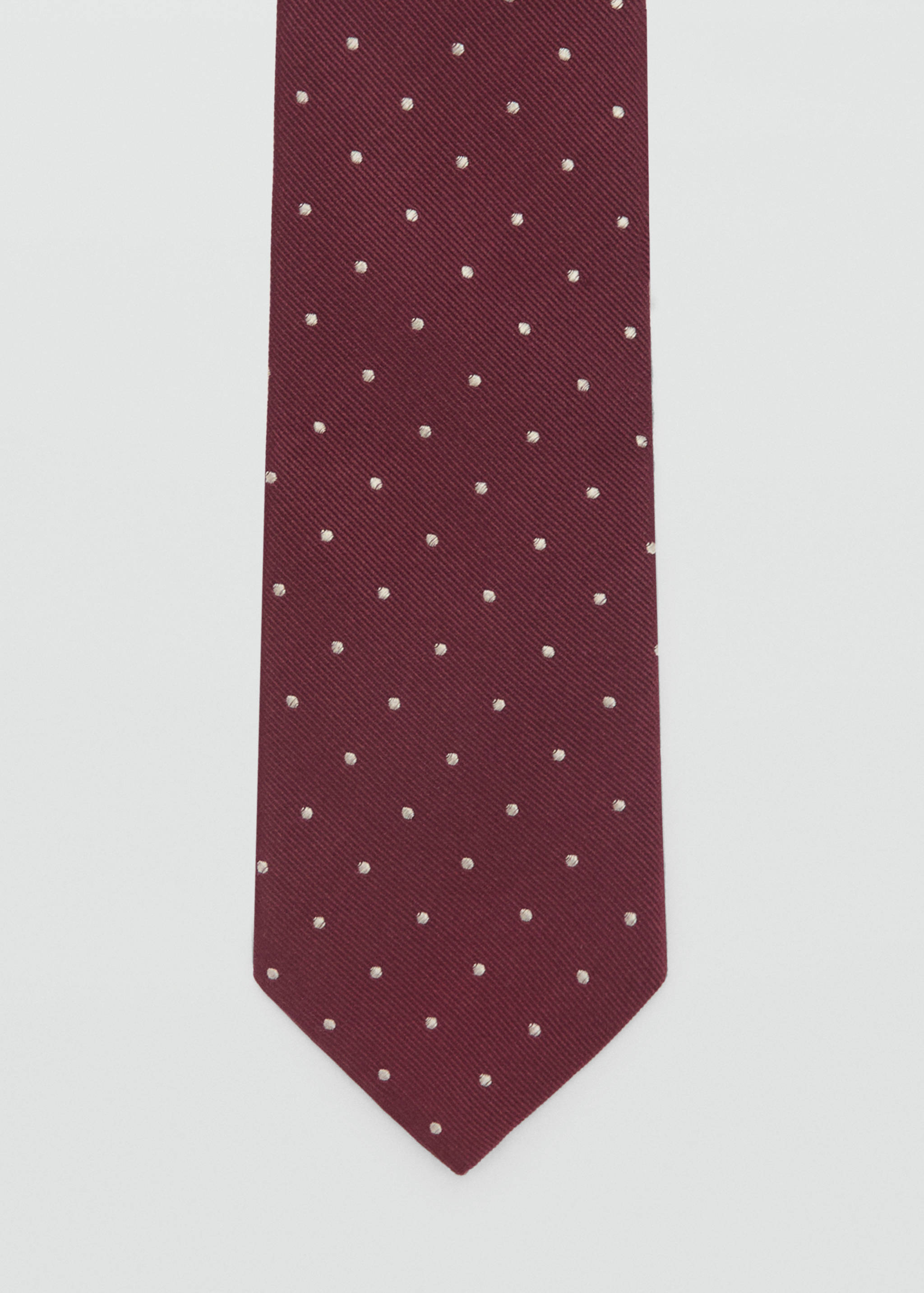 Polka-dot silk tie - null