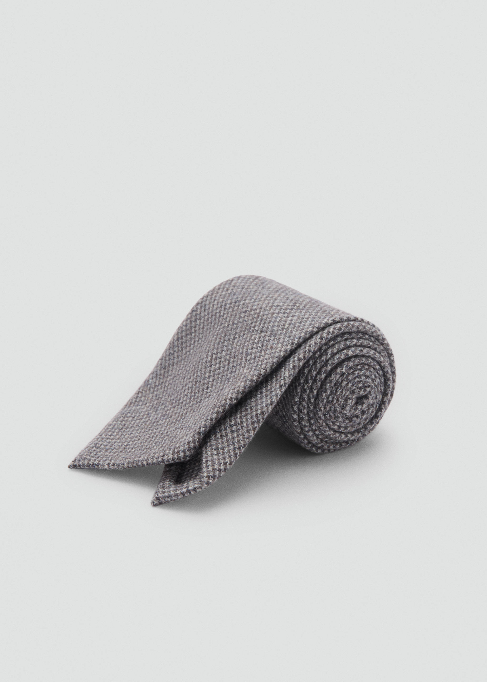 结构羊毛领带 - null