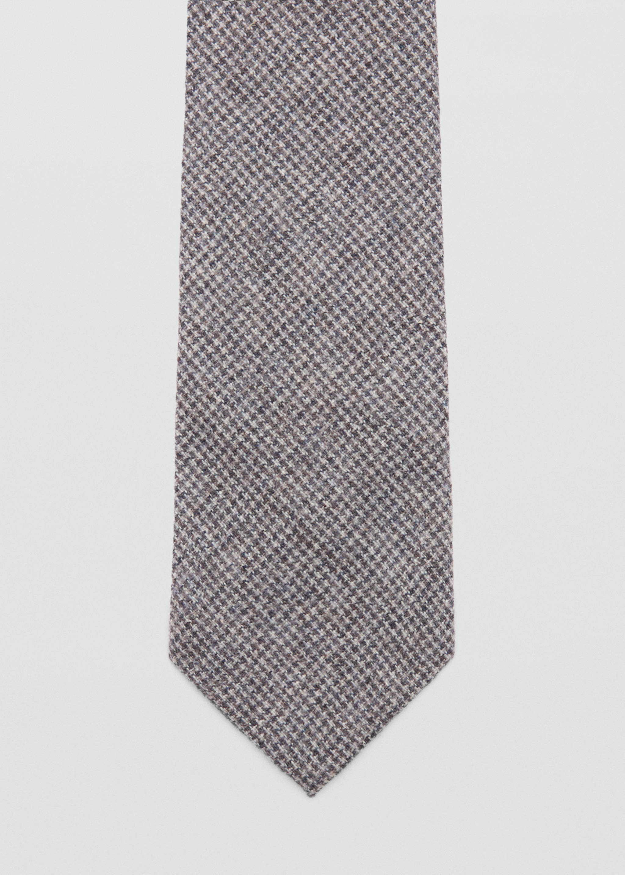 Structured wool tie - null