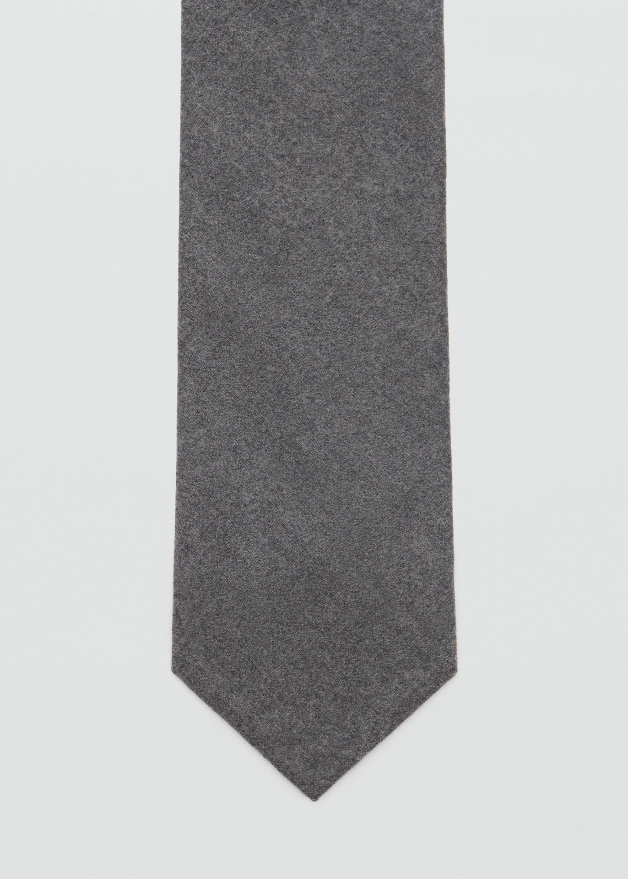 100% wool plain tie - null