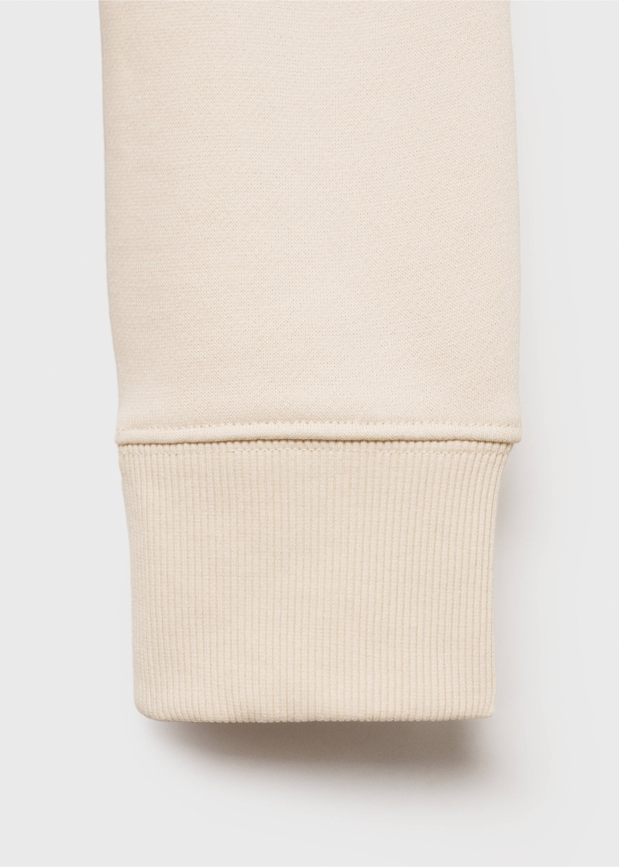 Regular kesim pamuklu sweatshirt - Ürün detayı 0, Ekrü. Ref: 87010620-00.