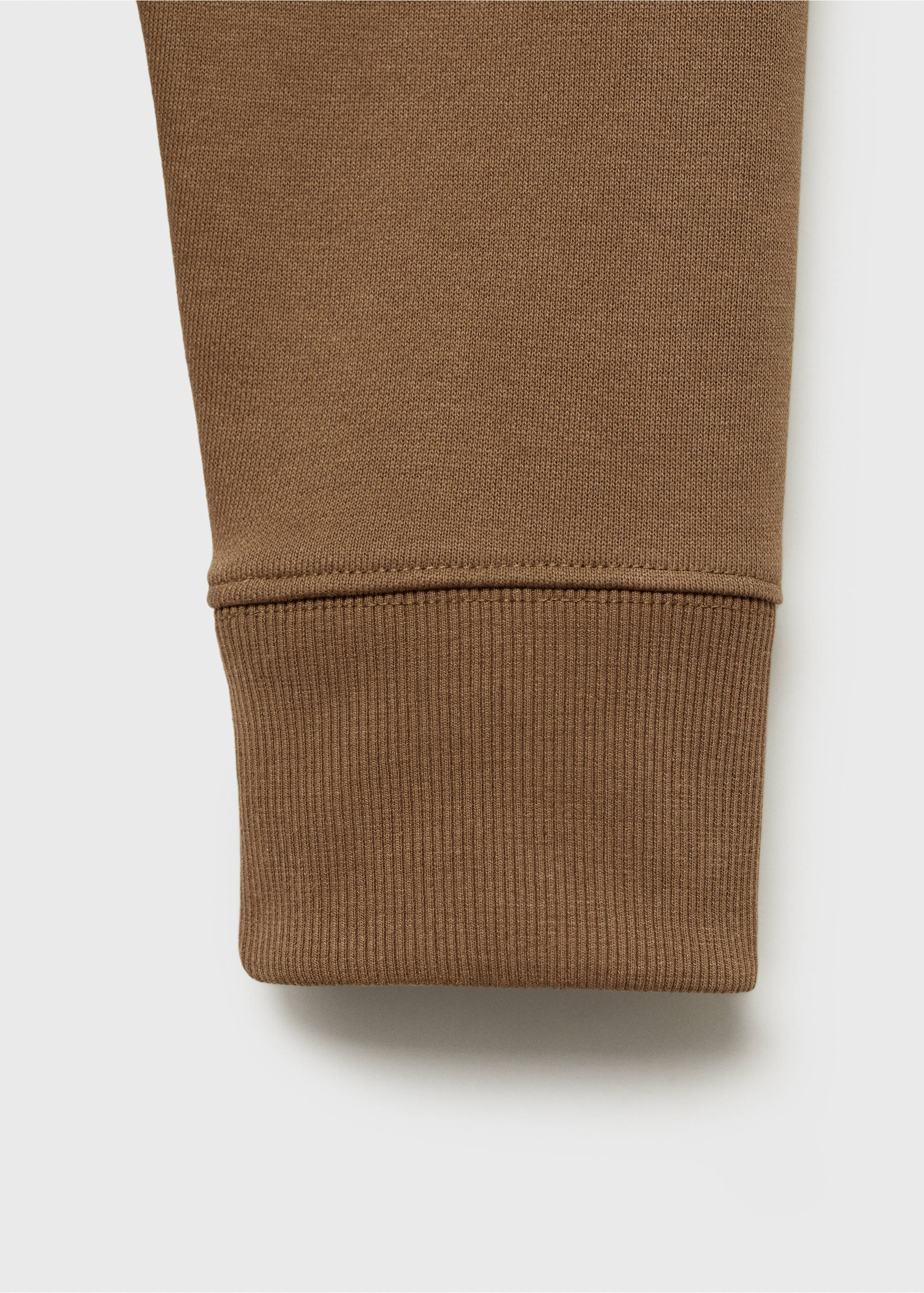 Regular kesim pamuklu sweatshirt - Ürün detayı 0, Orta Kahverengi. Ref: 87010620-00.