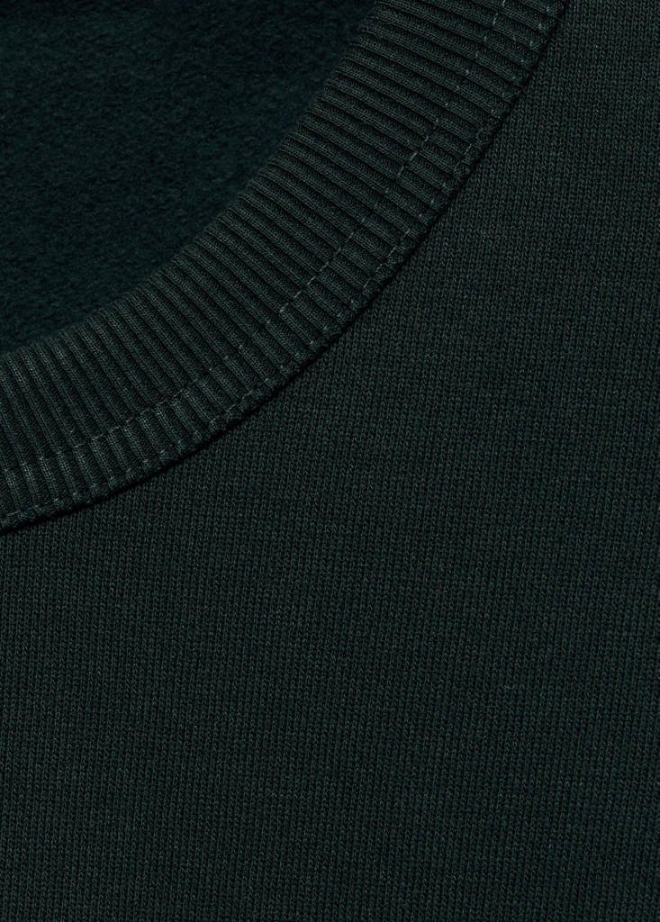 Regular-fit cotton sweatshirt — Green