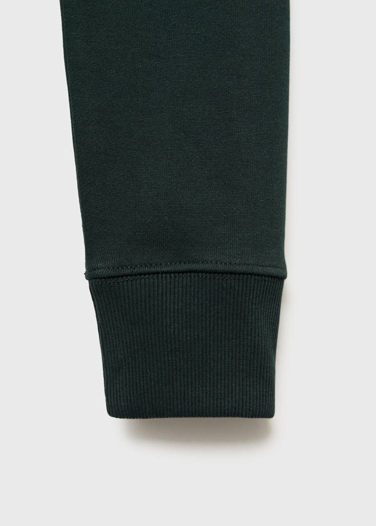 Regular-fit cotton sweatshirt — Green
