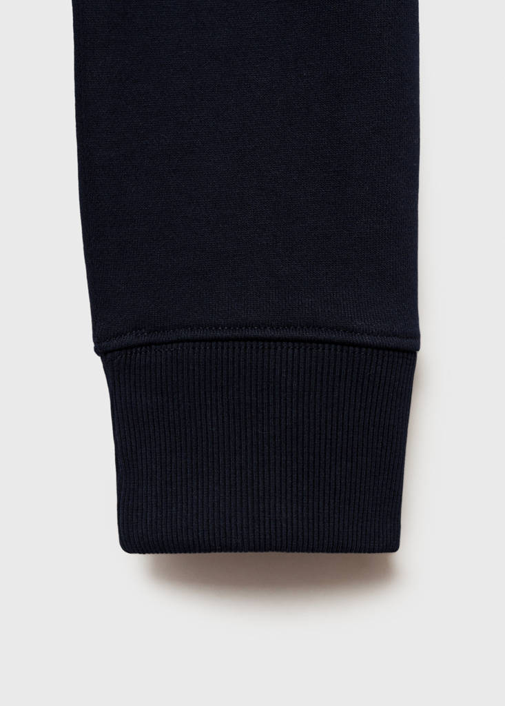 Regular-fit cotton sweatshirt — Dark Navy