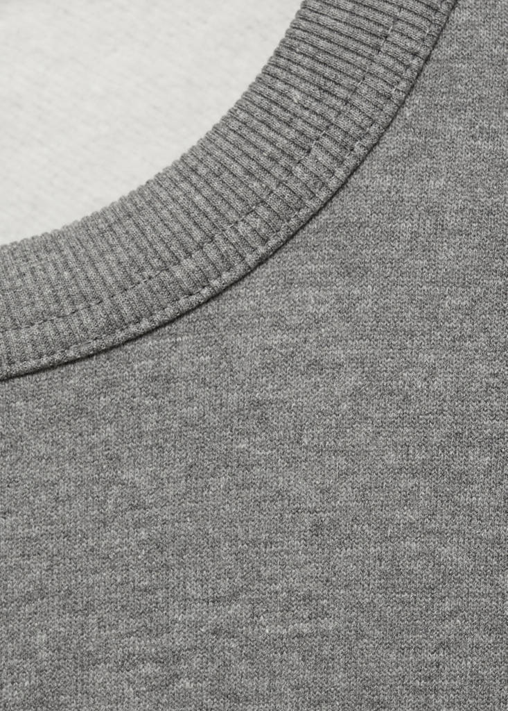Regular-fit cotton sweatshirt — Medium Heather Grey
