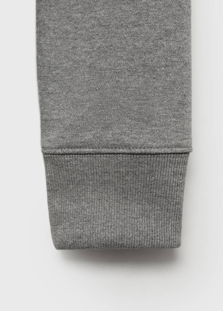 Regular-fit cotton sweatshirt — Medium Heather Grey