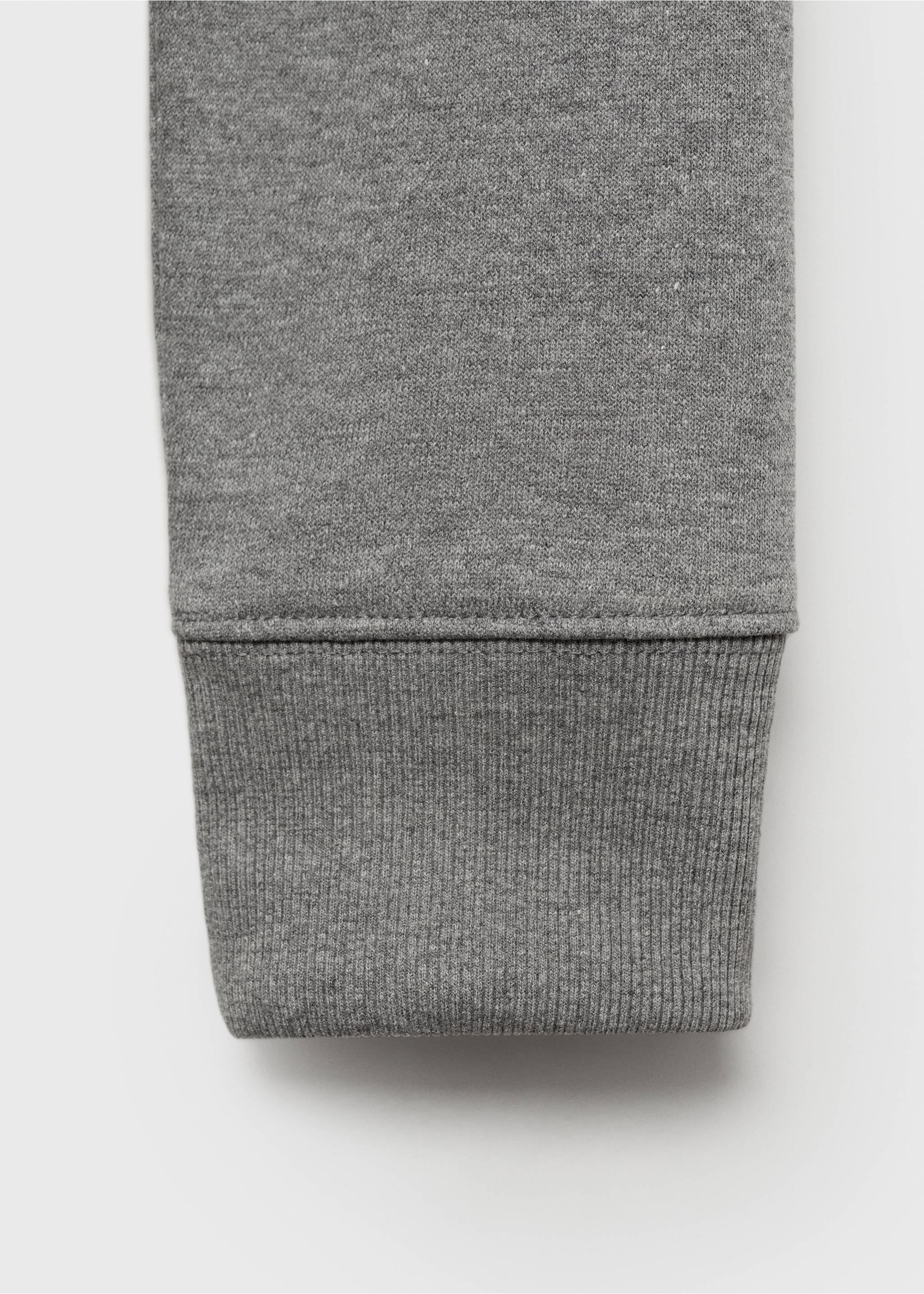 Regular-fit cotton sweatshirt - Details of the article 0, Medium Heather Grey. Ref: 87010620-00.
