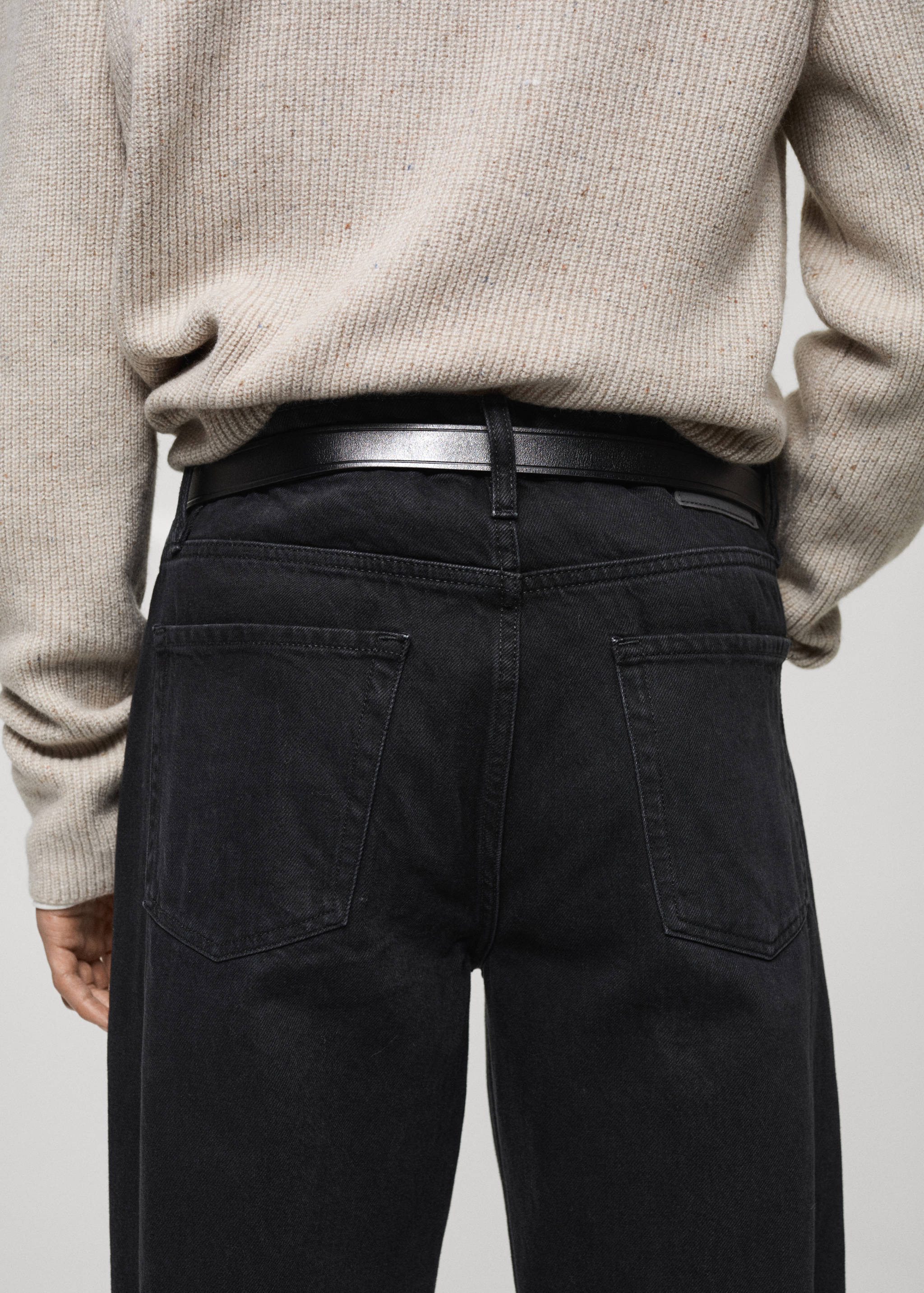 Moby straight-fit black jeans - Details of the article 6