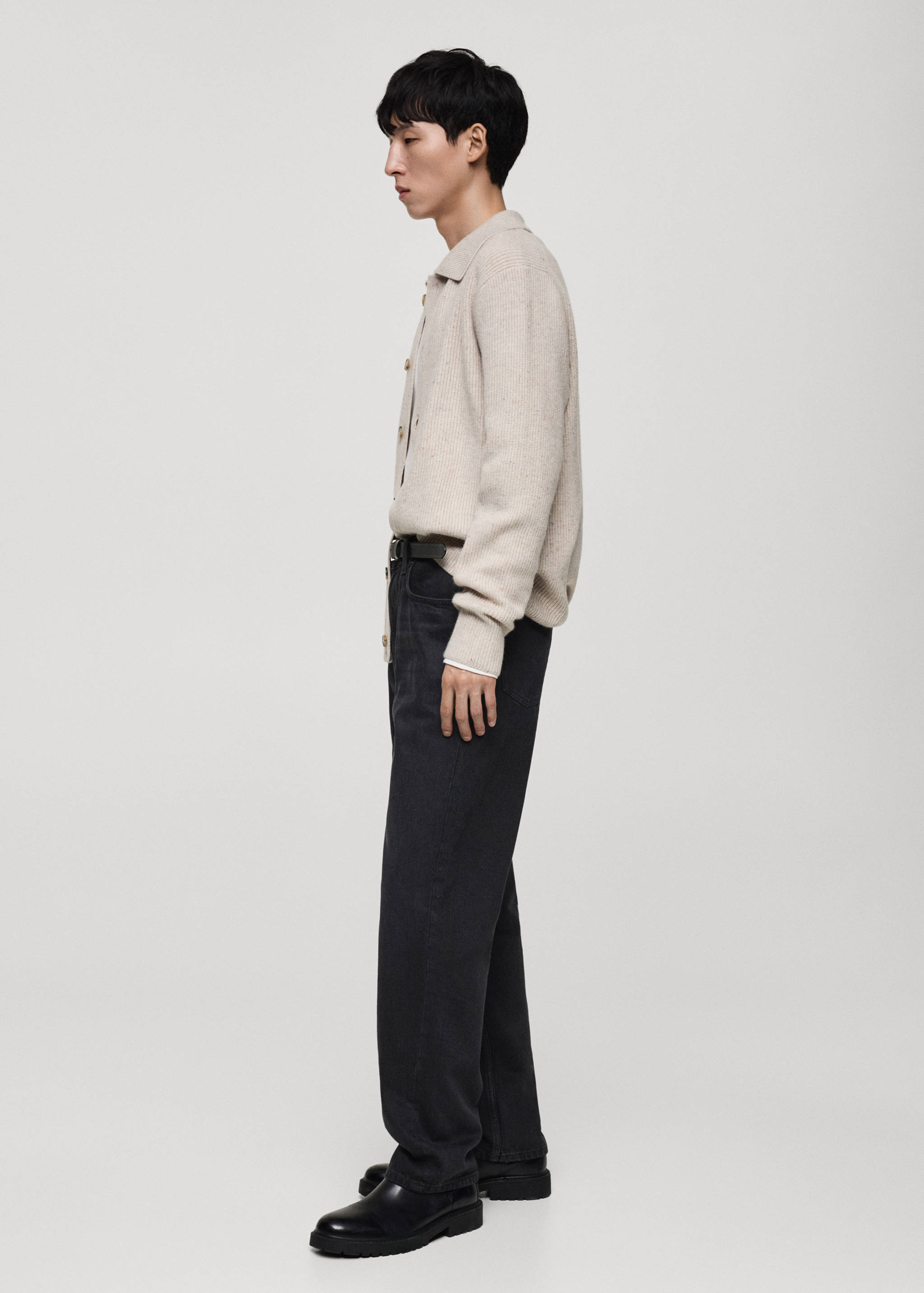 Moby straight-fit black jeans - Details of the article 2