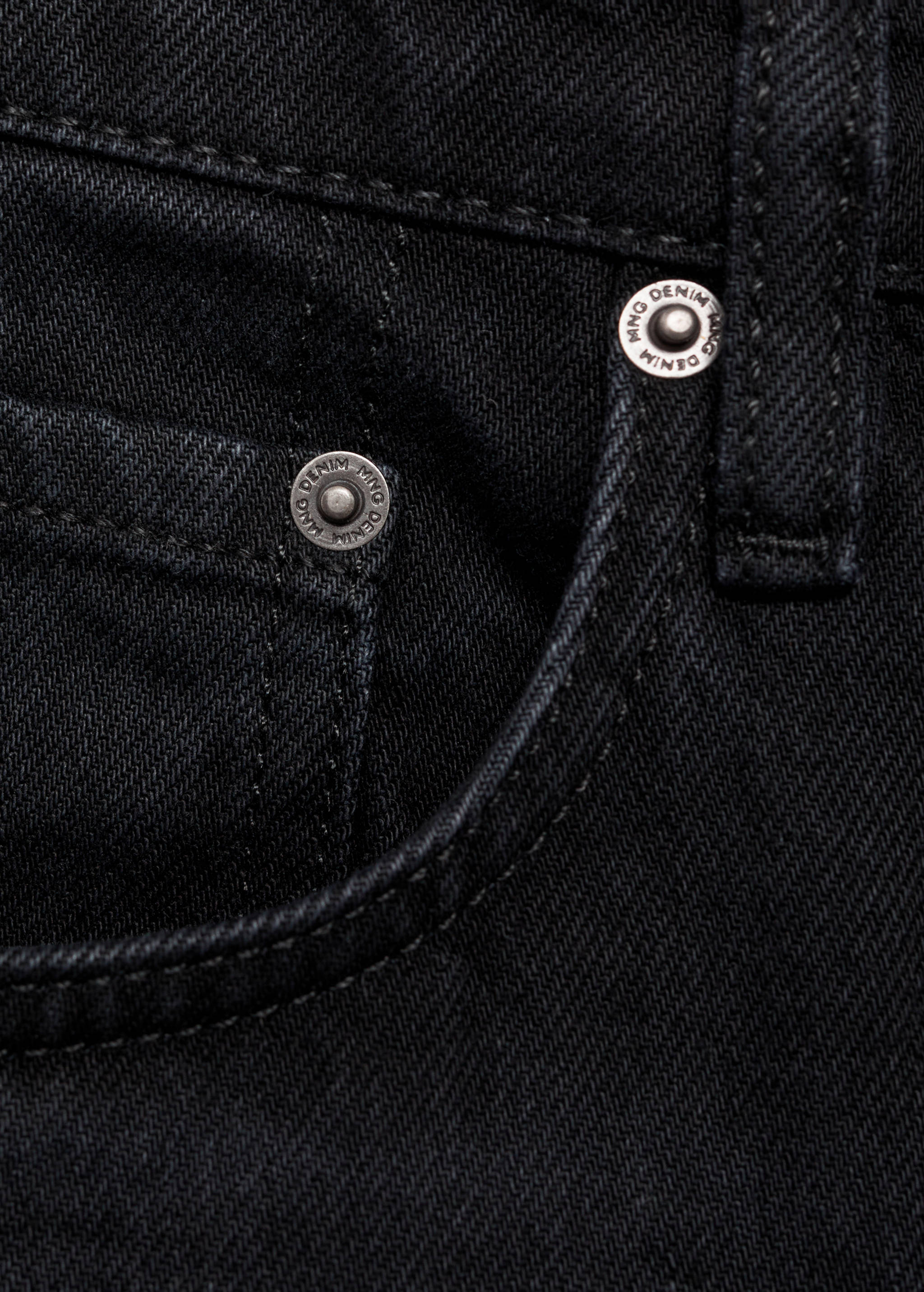 Moby straight-fit black jeans - Details of the article 0