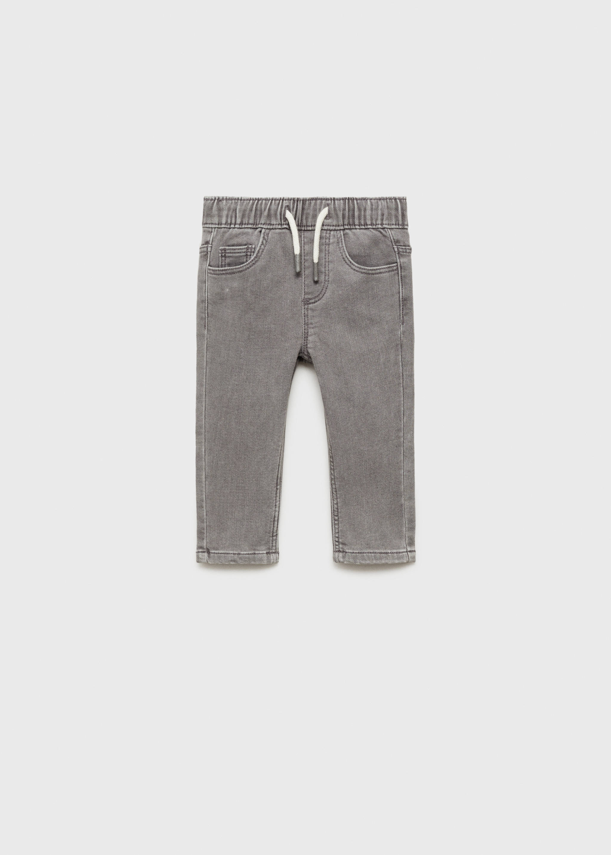 Lace drawstring waist jeans - Article without model