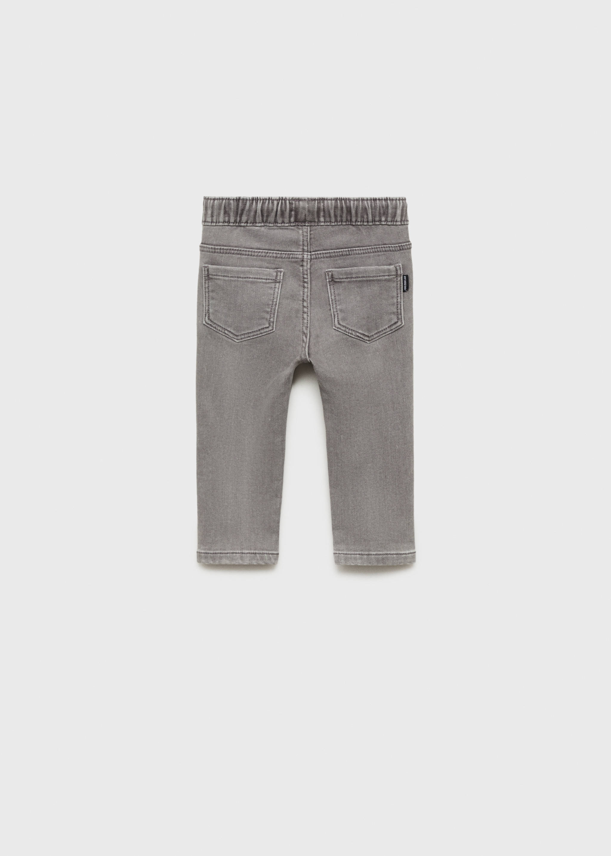 Lace drawstring waist jeans - Reverse of the article