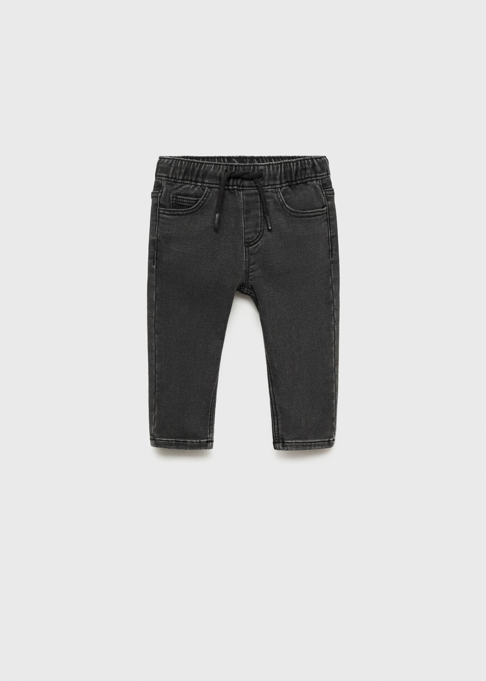 Lace drawstring waist jeans - Article without model