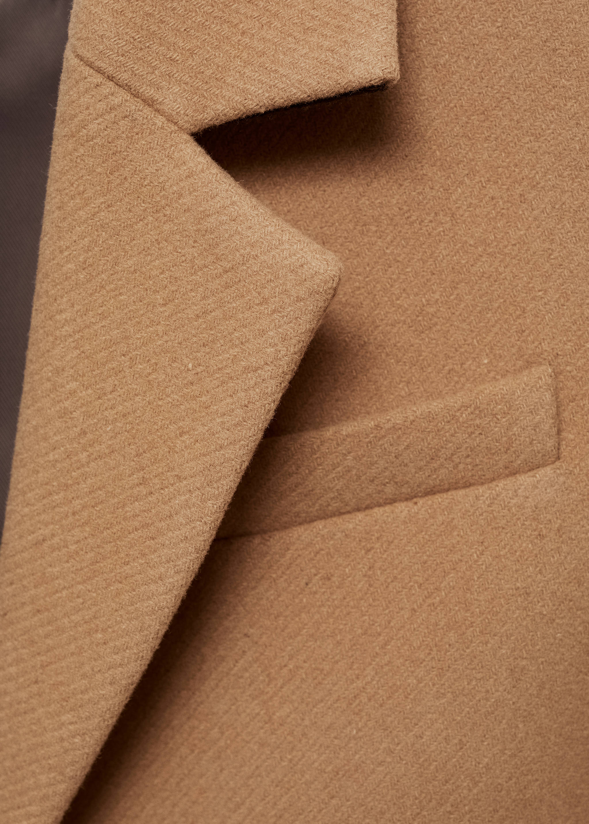 Long structured wool coat - Details of the article 8