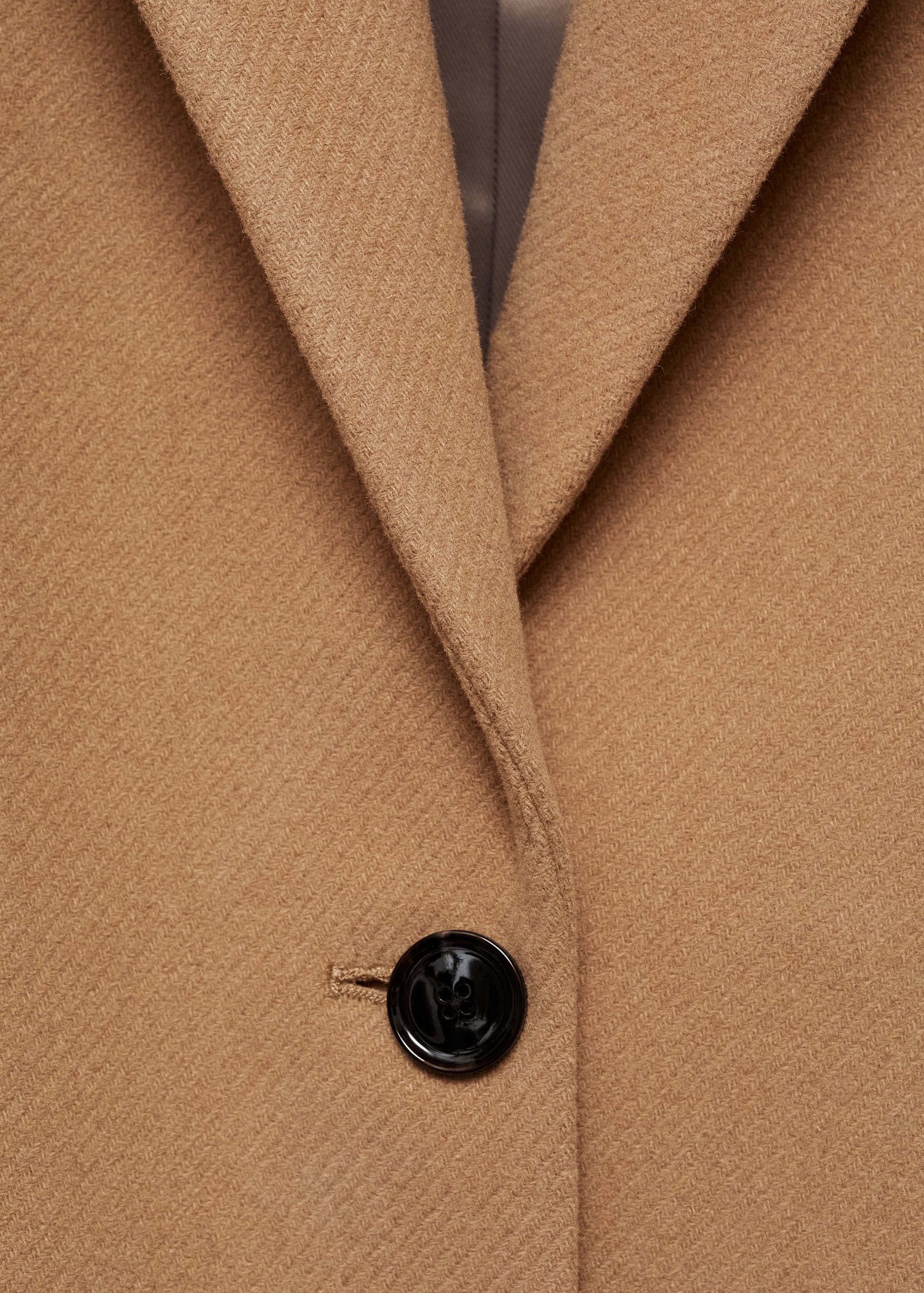 Long structured wool coat - Details of the article 0