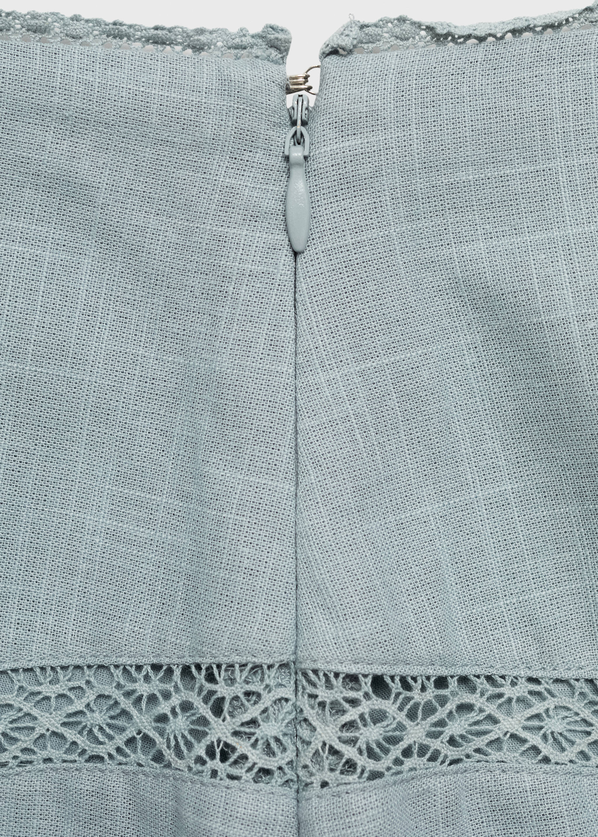 Cotton skirt with embroidered hem - Details of the article 0
