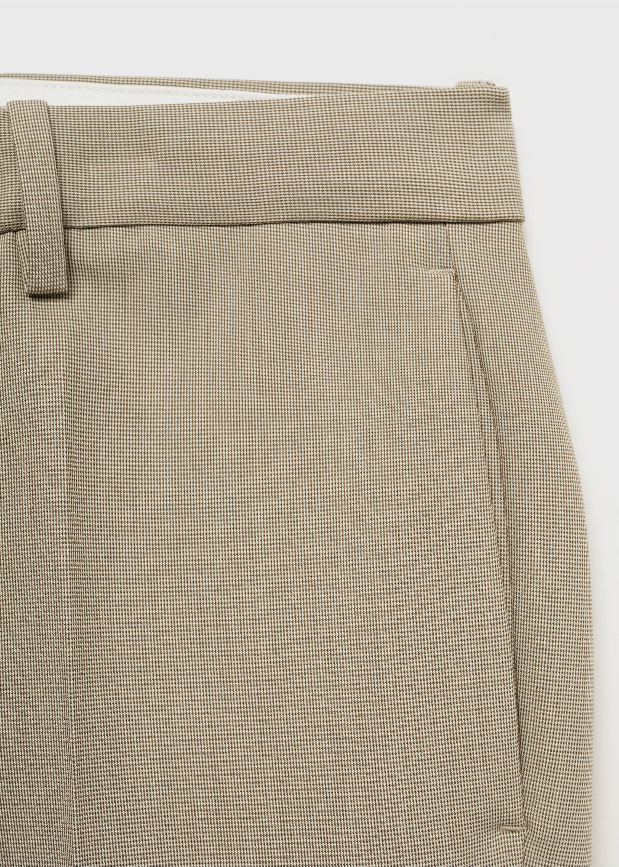 Süper slim fit streç kumaştan kumaş pantolon - Ürün detayı 8, Bej. Ref: 87010630-00.