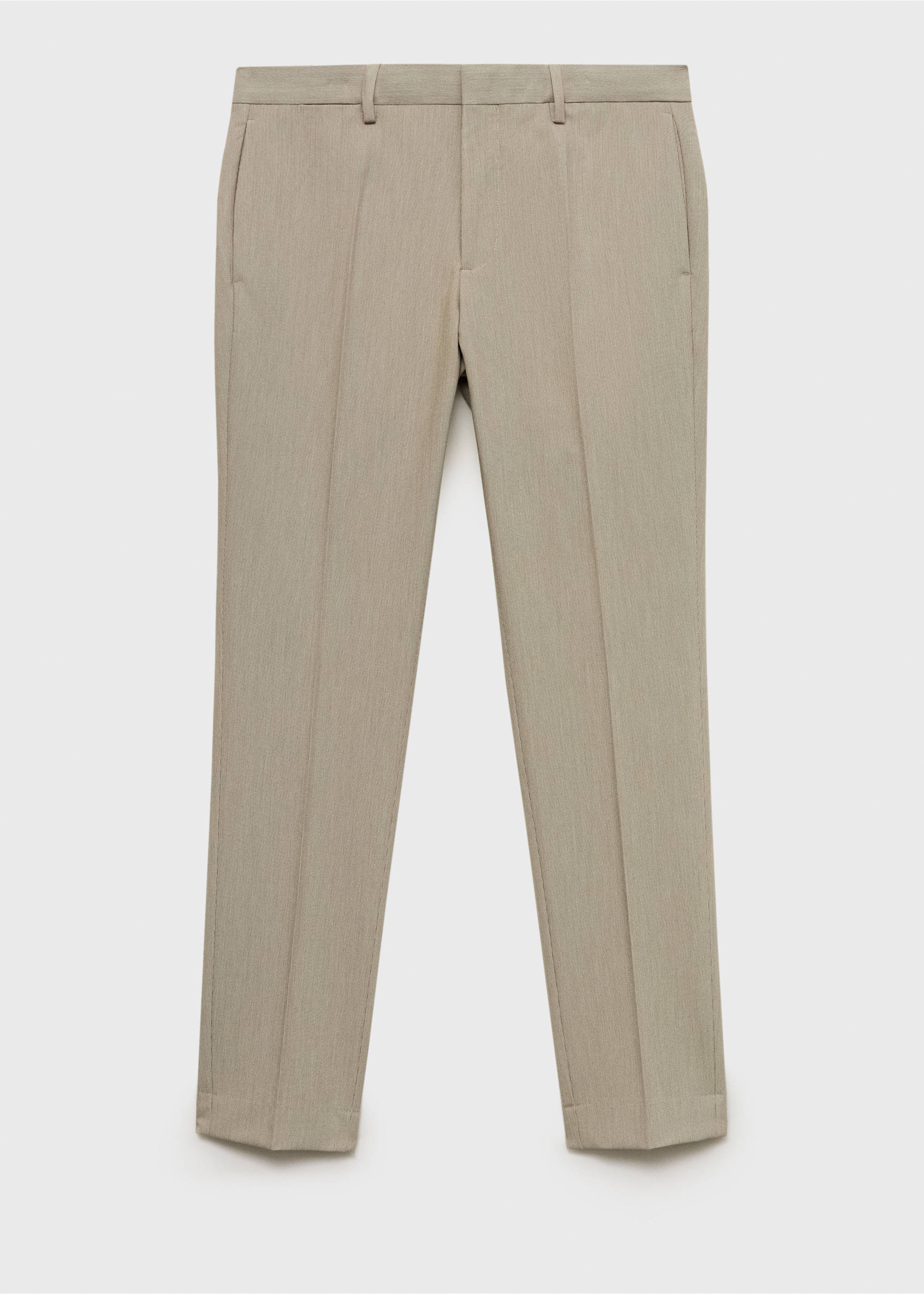 Süper slim fit streç kumaştan kumaş pantolon - Modelsiz ürün, Bej. Ref: 87010630-00.