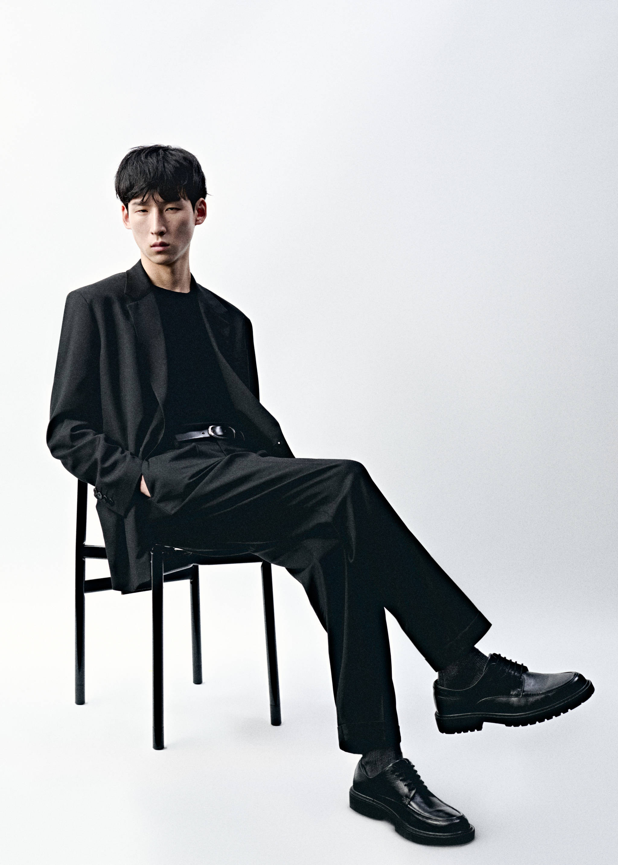 波士顿常规版型西裤 - null