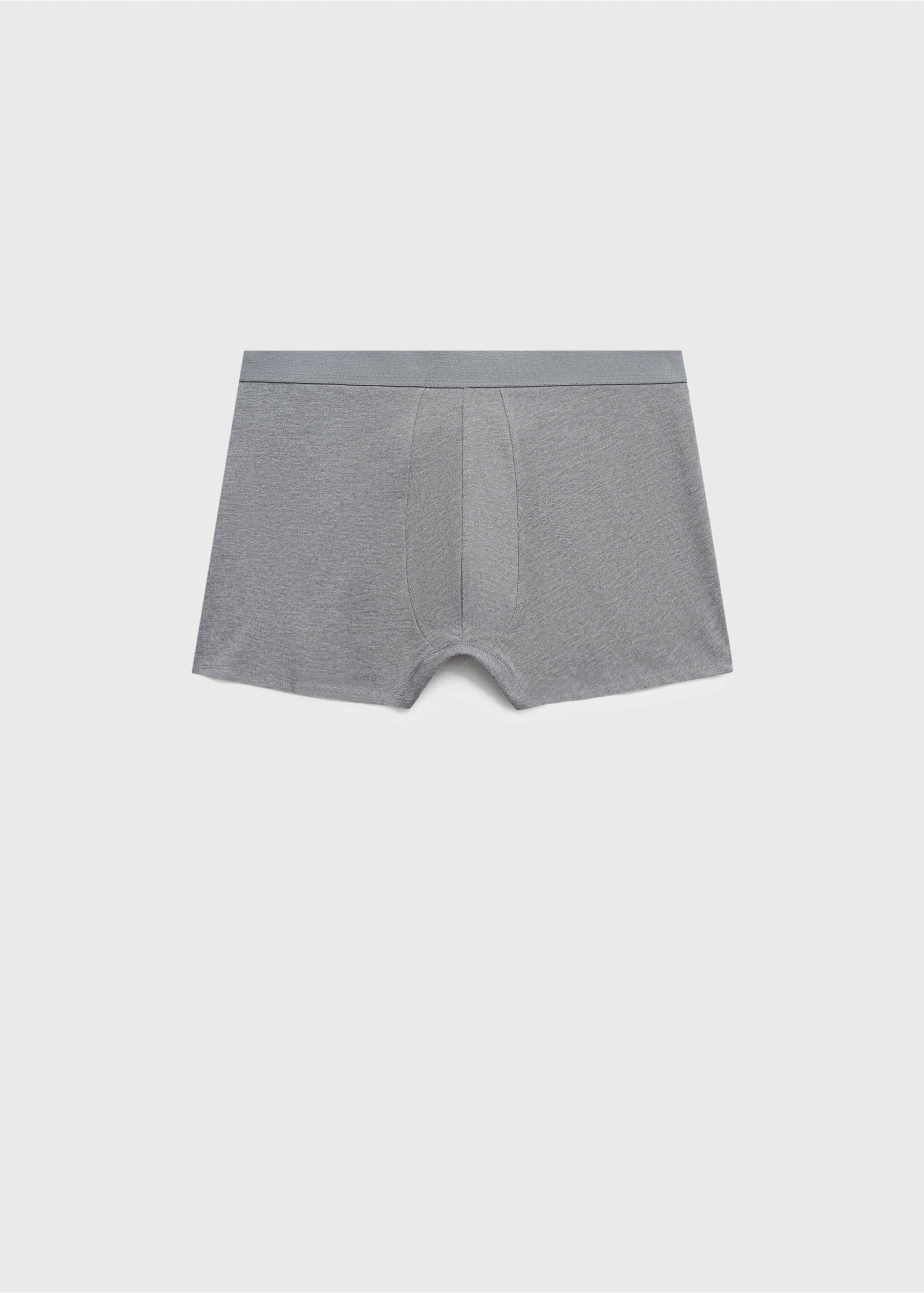 3'lü pamuklu boxer seti - Ürünün arkası, Gri. Ref: 87010632-00.