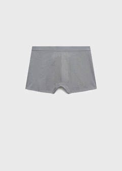 Pack of 3 cotton boxers — Grey 2
