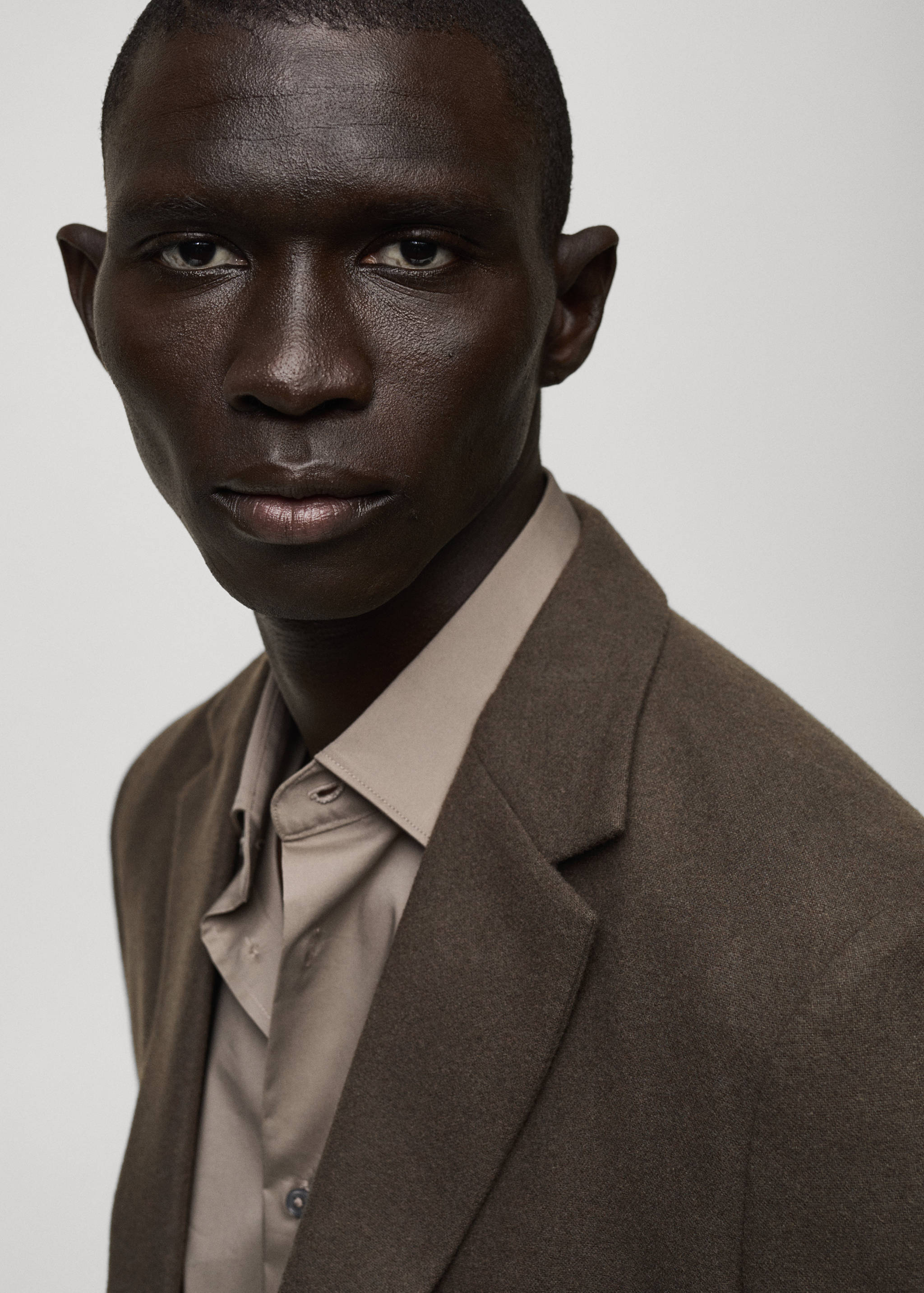 Slim fit wool blend blazer - Details of the article 1