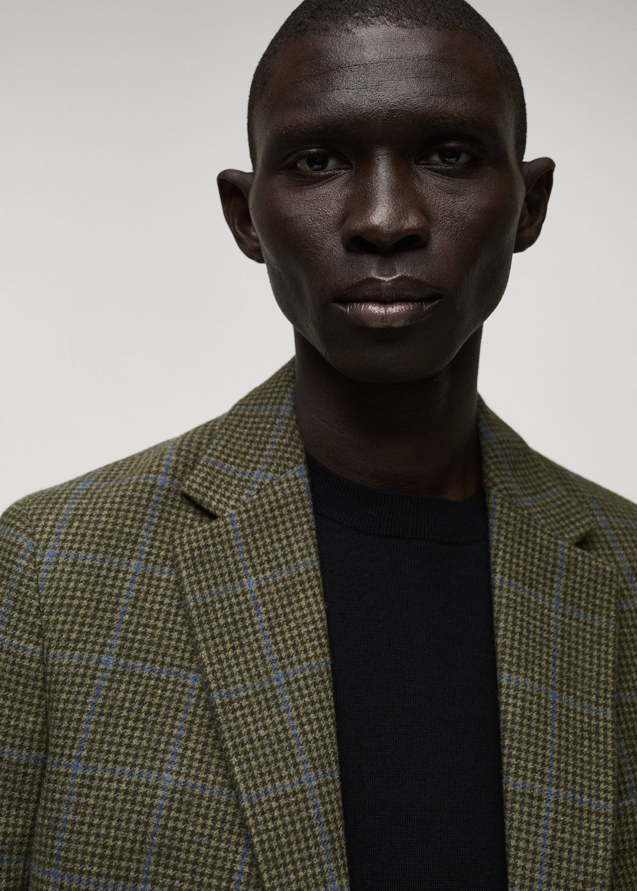 Veste slim-fit laine pied-de-poule - Détail de l'article 1