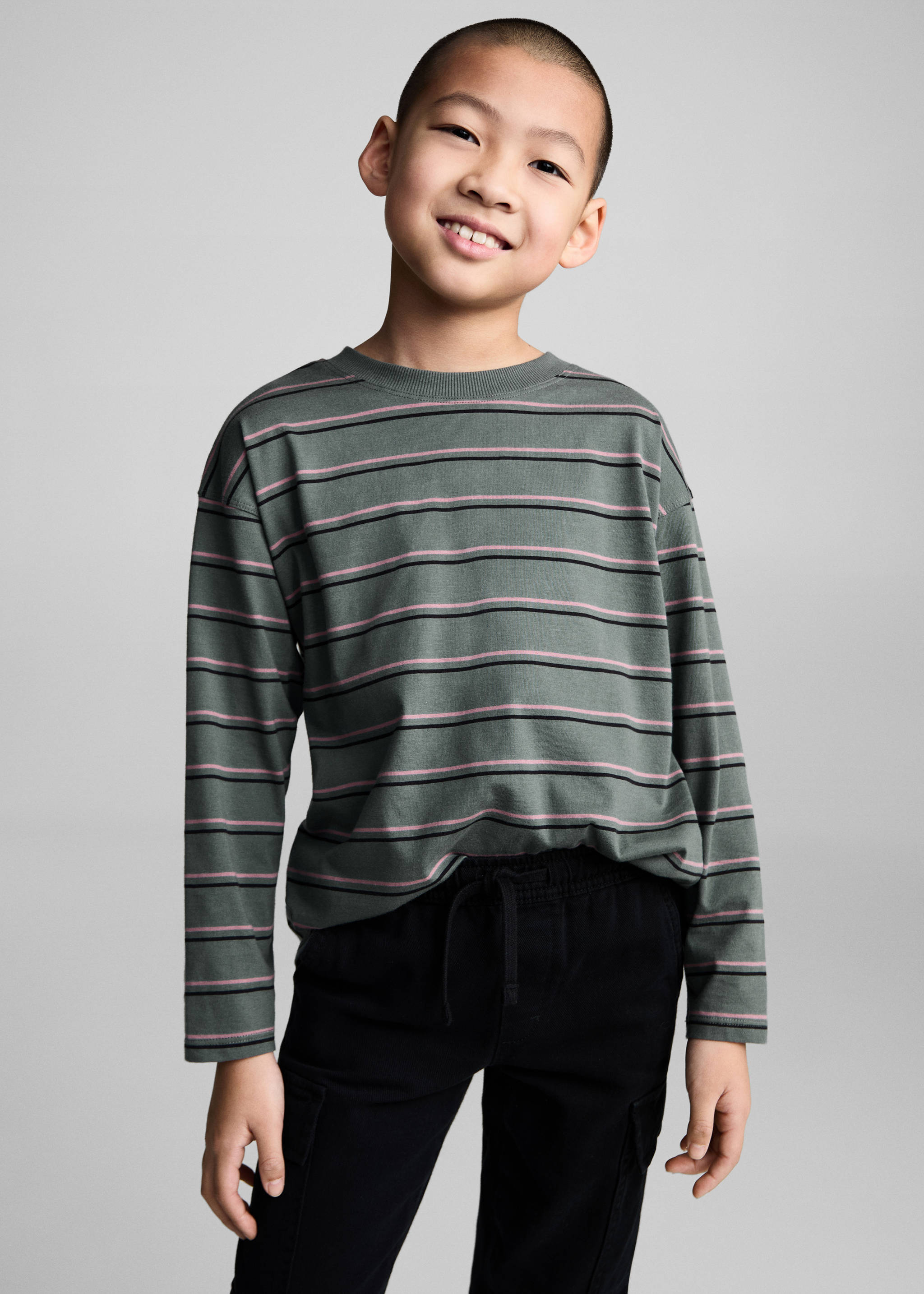 Striped oversized t-shirt - Medium plane