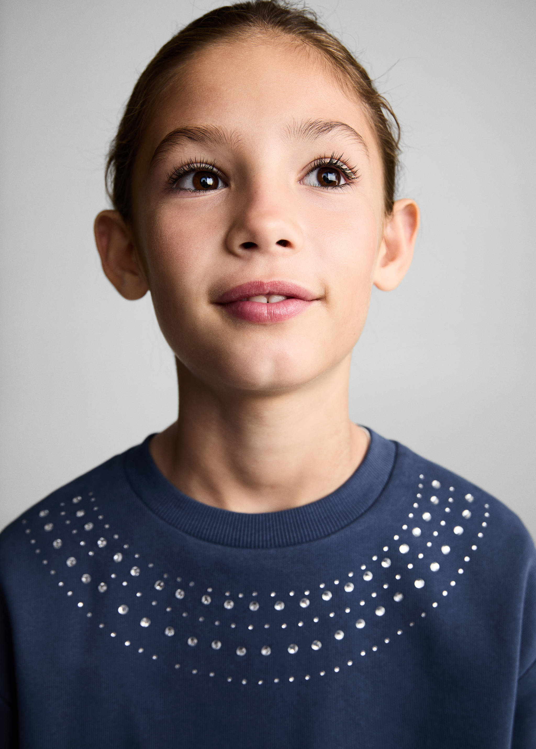 Bead detail sweatshirt - Details of the article 1