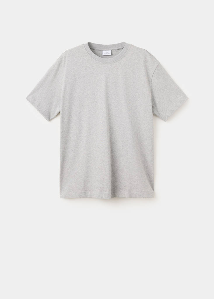 MANGO MAN - T-SHIRT KIMIU gris chiné moyen - S