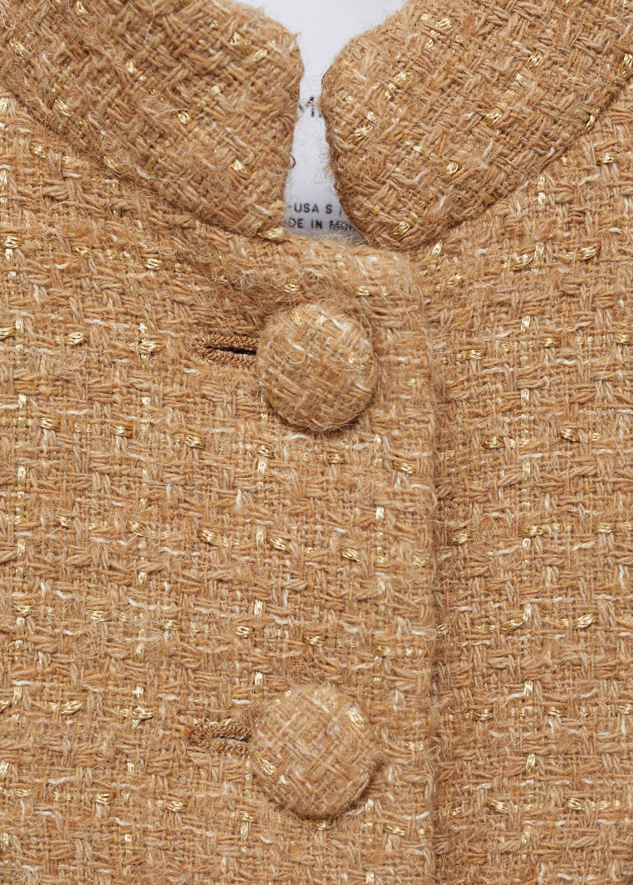 Tweed jacket with striped collar - Details of the article 8