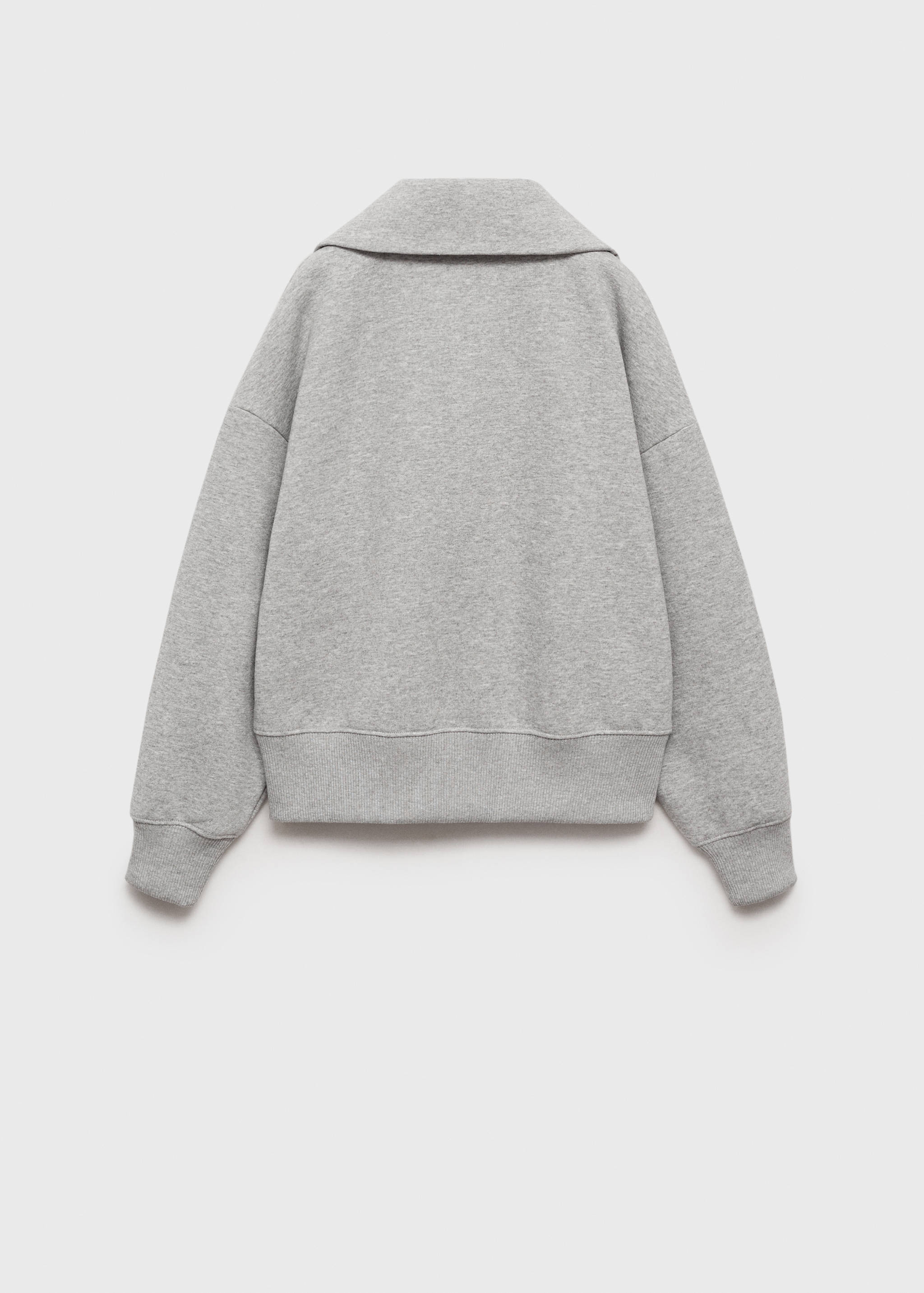 Turtleneck sweatshirt with zip - Reverse of the article