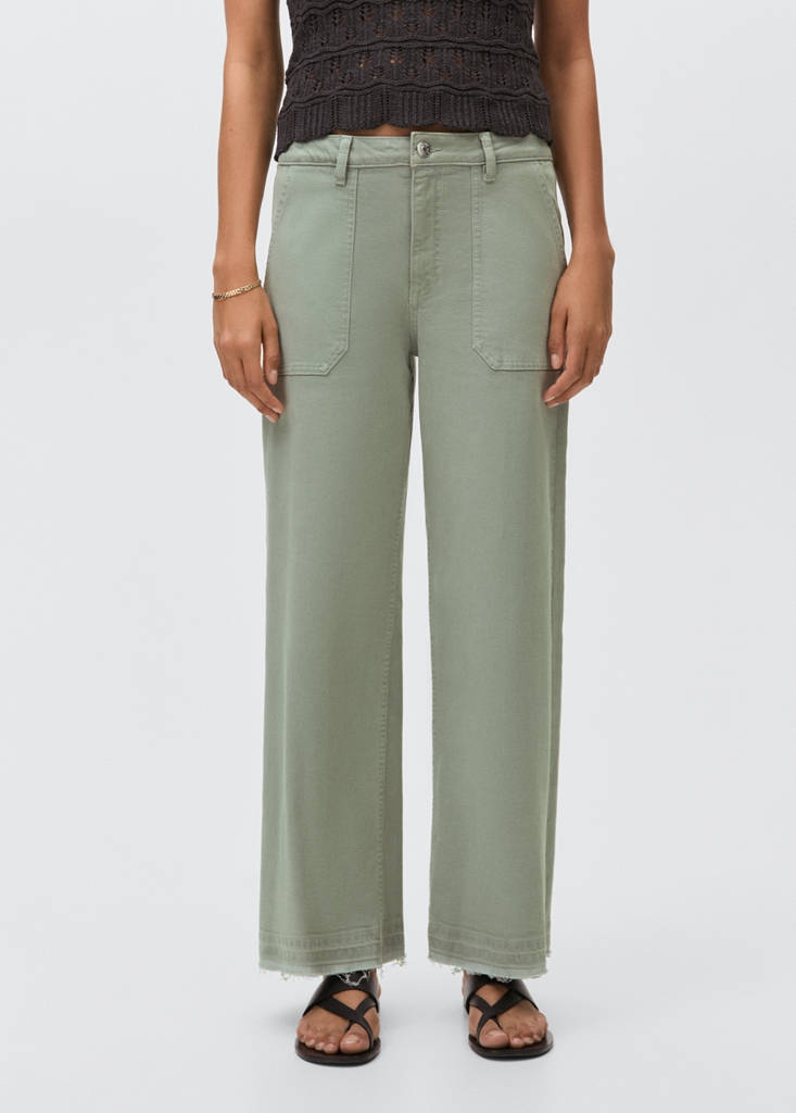Culotte jeans with pockets - thumbnail 9
