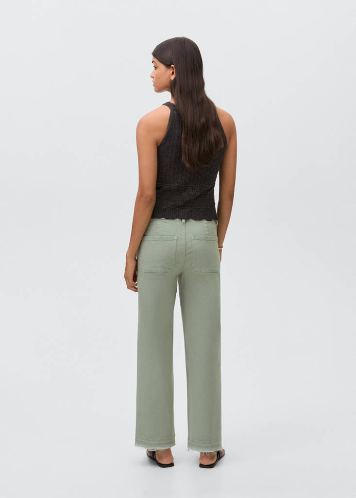 Culotte jeans with pockets - thumbnail 10
