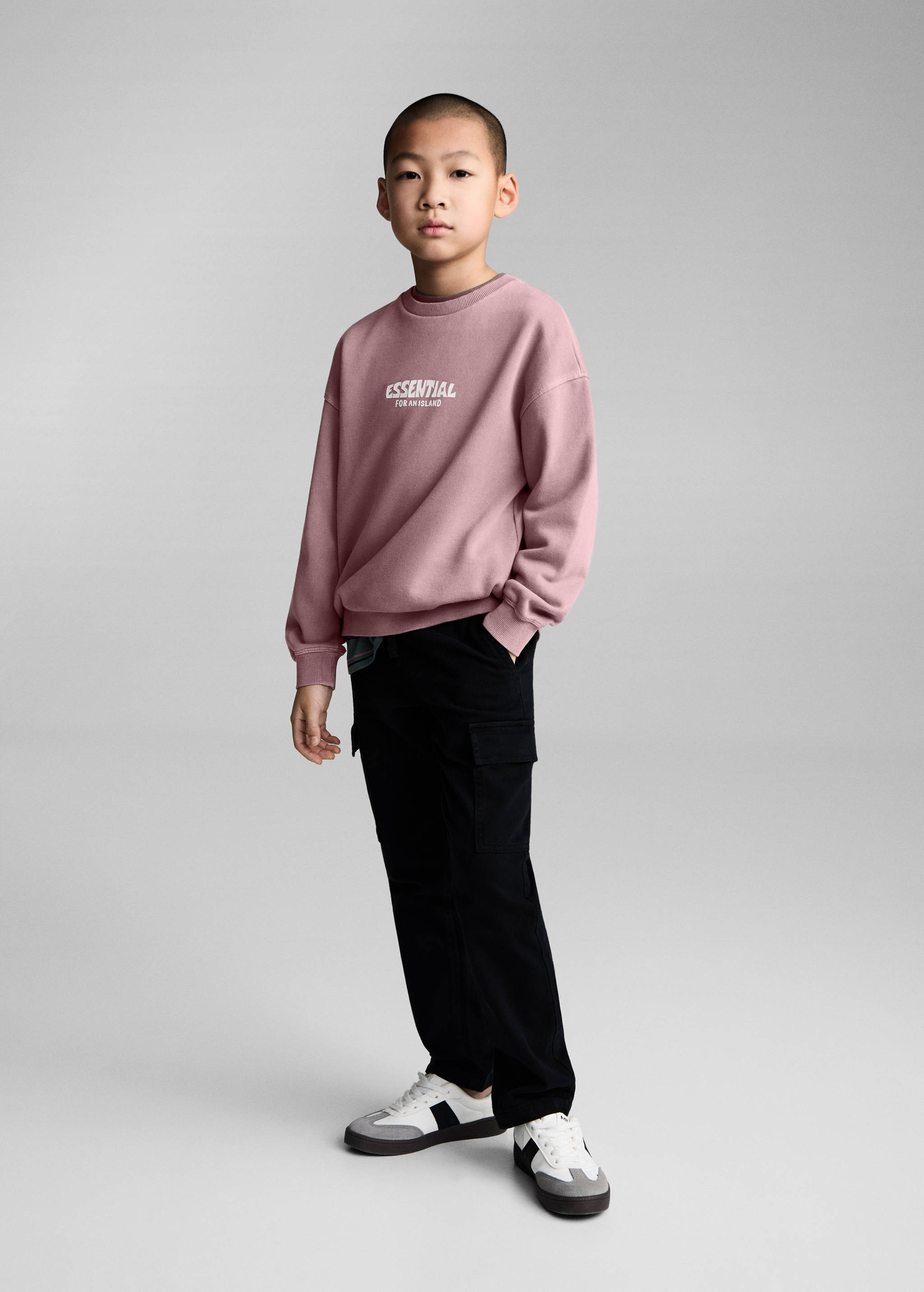 Message cotton sweatshirt - General plane