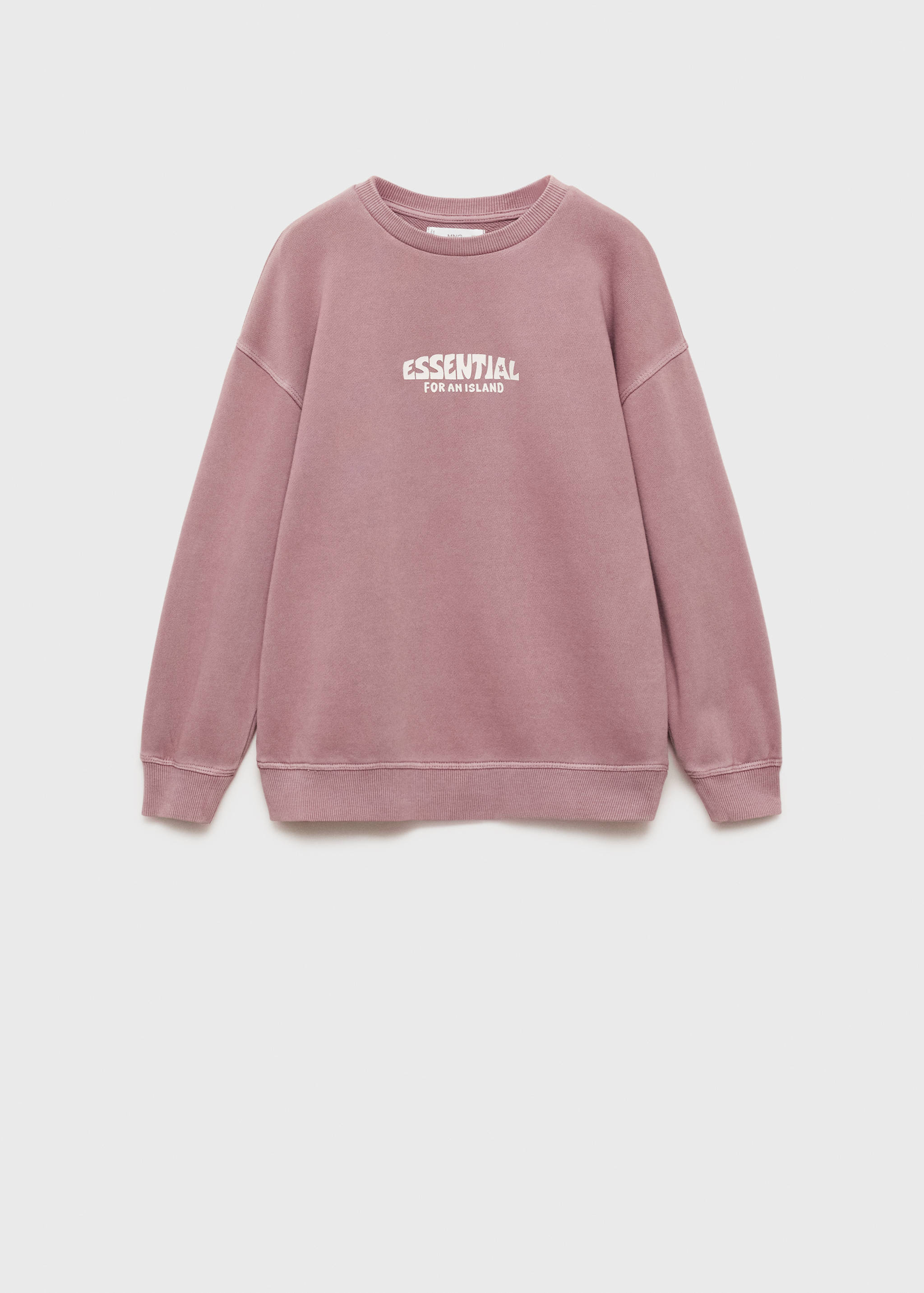 Message cotton sweatshirt - Article without model