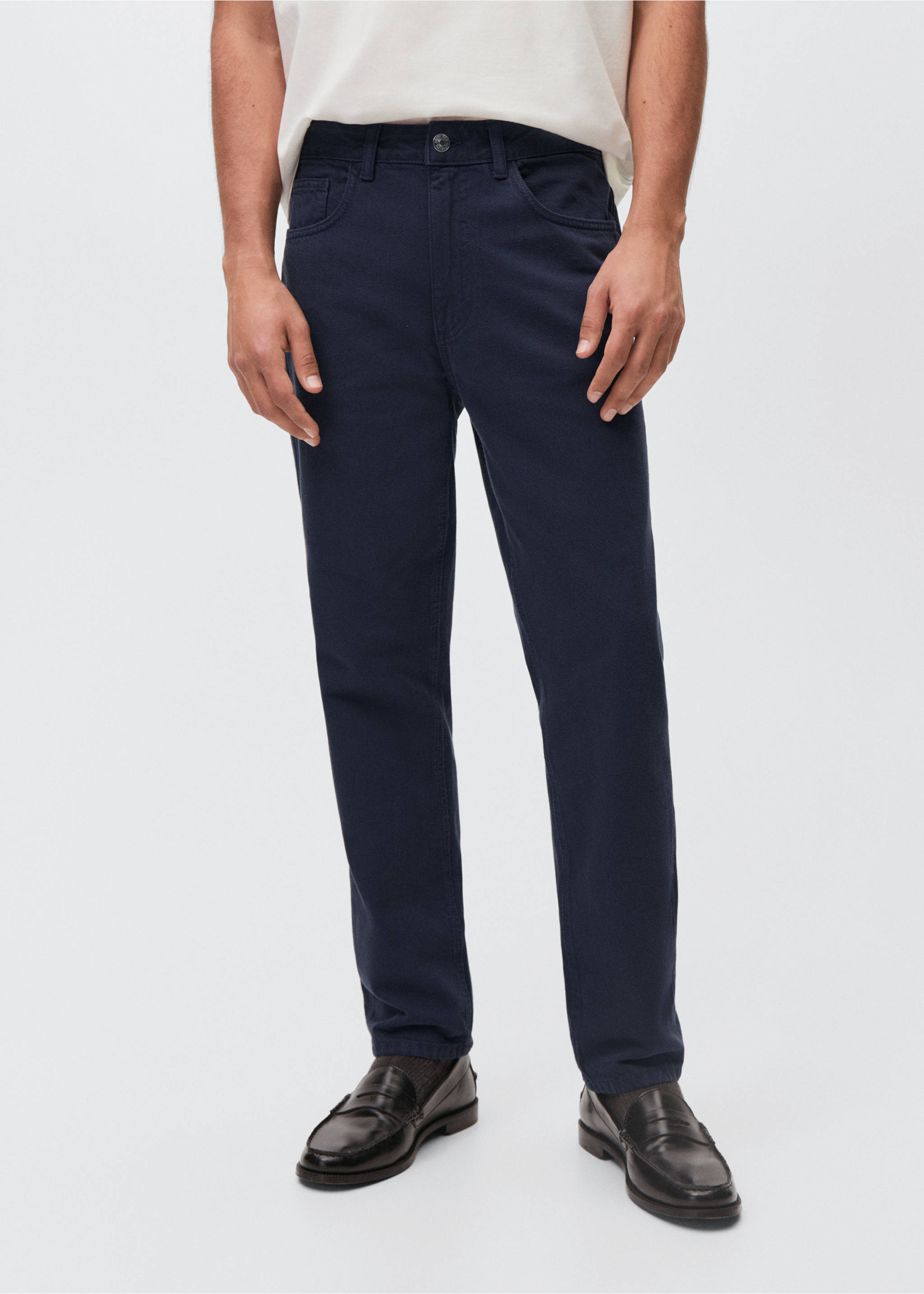 Slim-fit jeans - Medium plane, Dark Navy. Ref: 87011053-00.