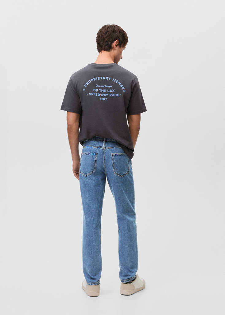 Ripped slim jeans — Medium Blue
