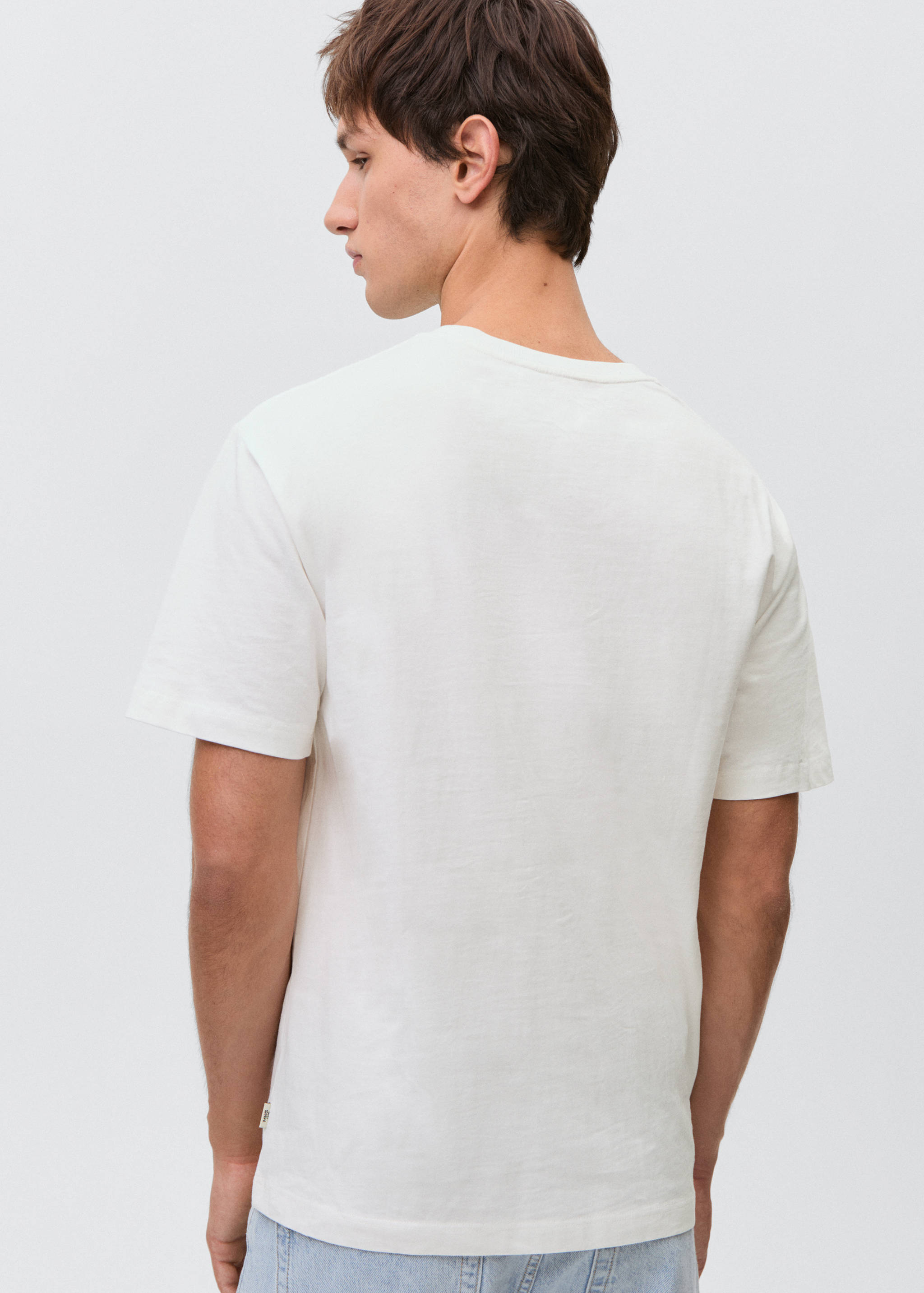 Essential cotton-blend T-shirt - Reverse of the article