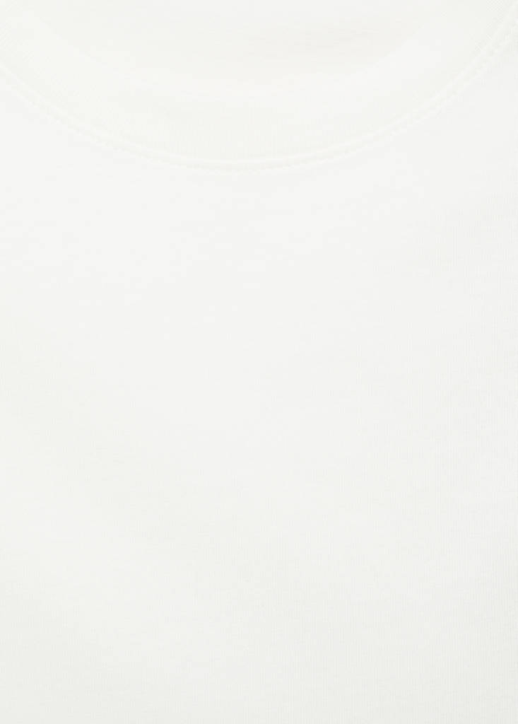 Printed cotton-blend T-shirt — Off White