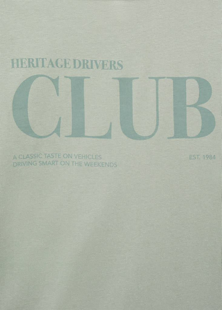 Printed cotton-blend T-shirt — Mint Green