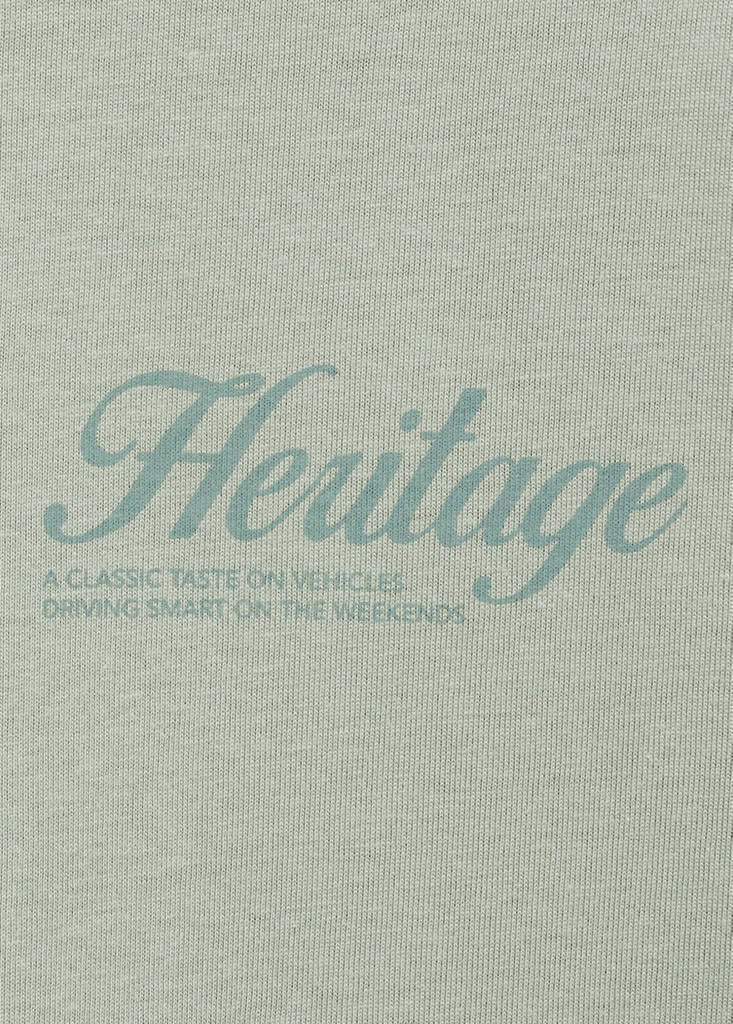 Printed cotton-blend T-shirt — Mint Green