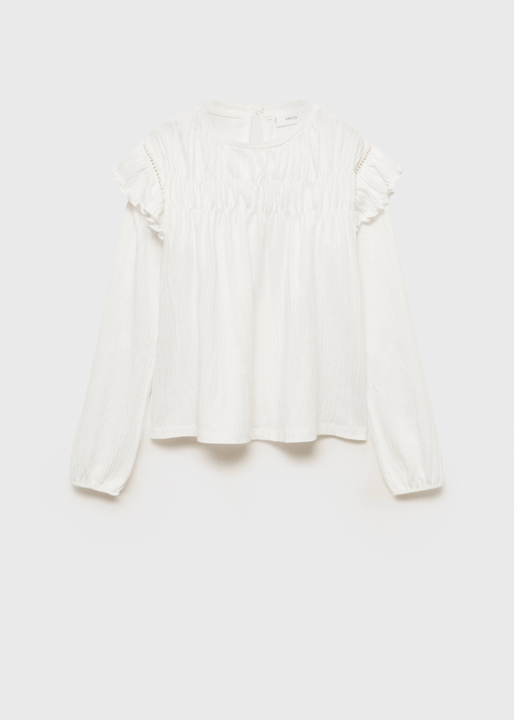 Ruffled sleeve T-shirt - Article without model